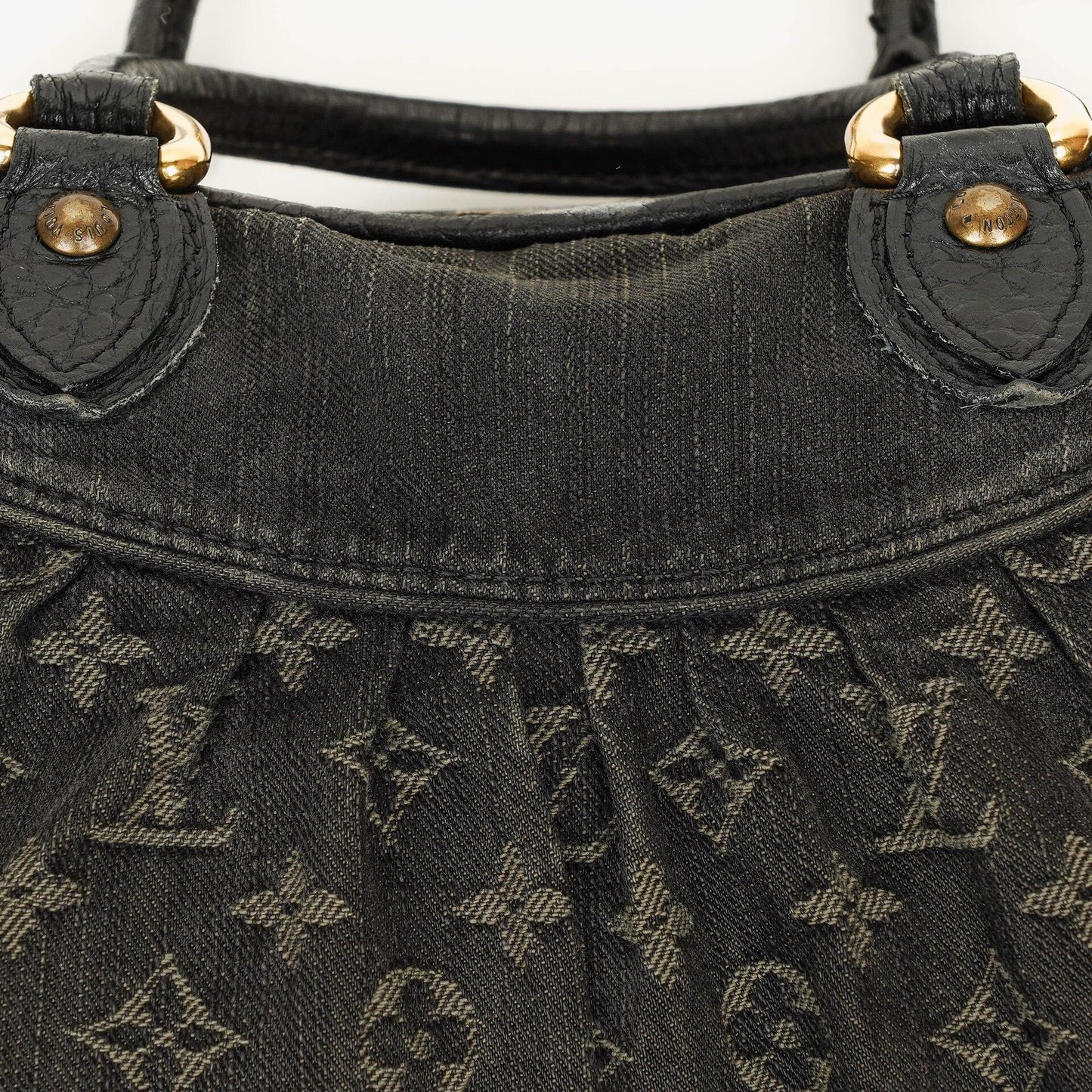 Louis Vuitton Neo Cabby GM Monogram Denim Bag Black