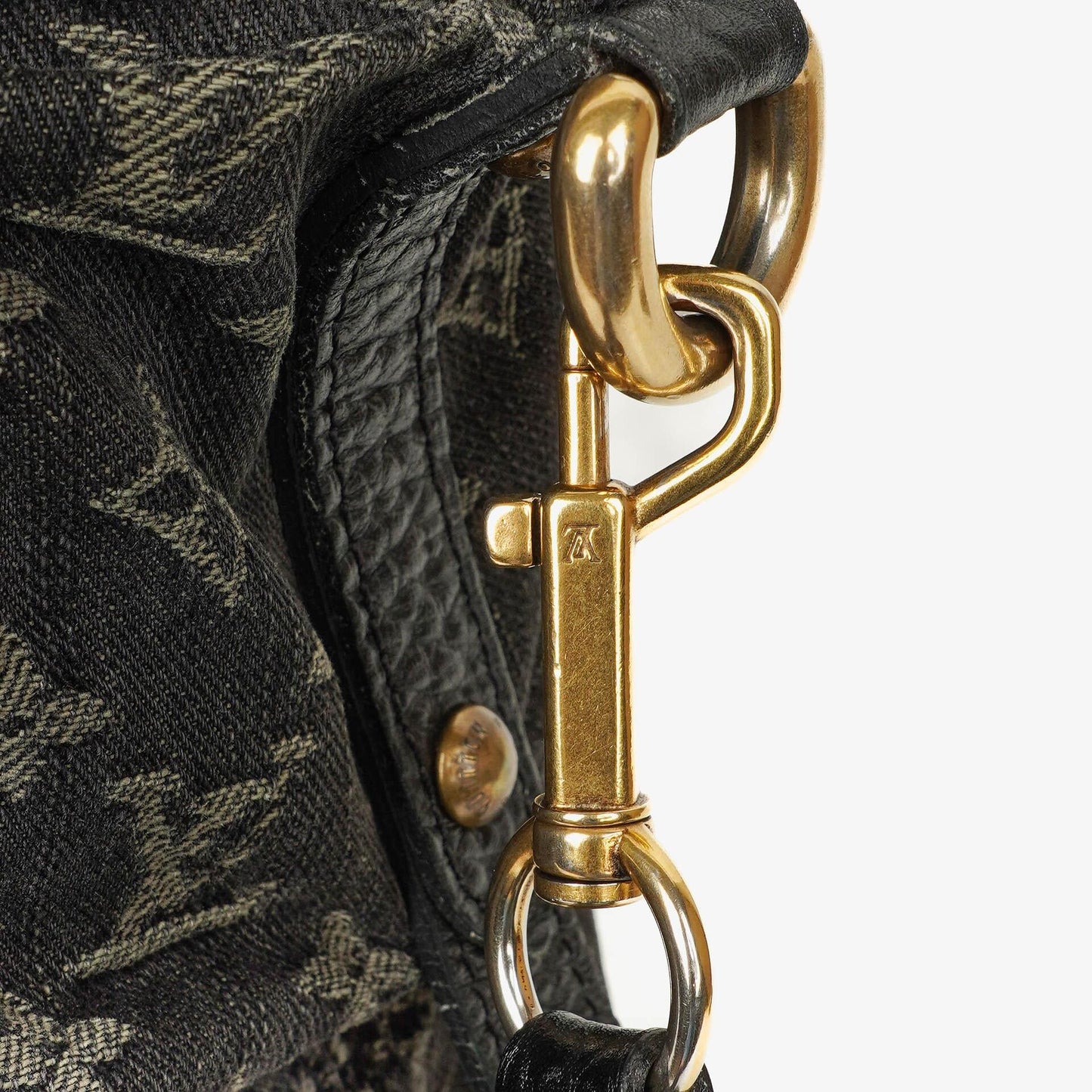 Louis Vuitton Neo Cabby GM Monogram Denim Bag Black