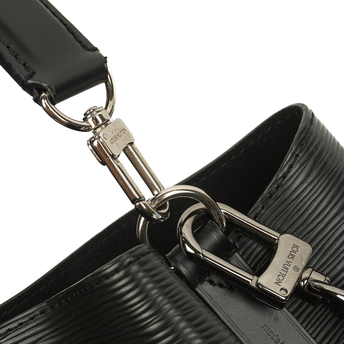 Louis Vuitton NéoNoé EPI Black Noir Drawstring Bucket Bag, 2020