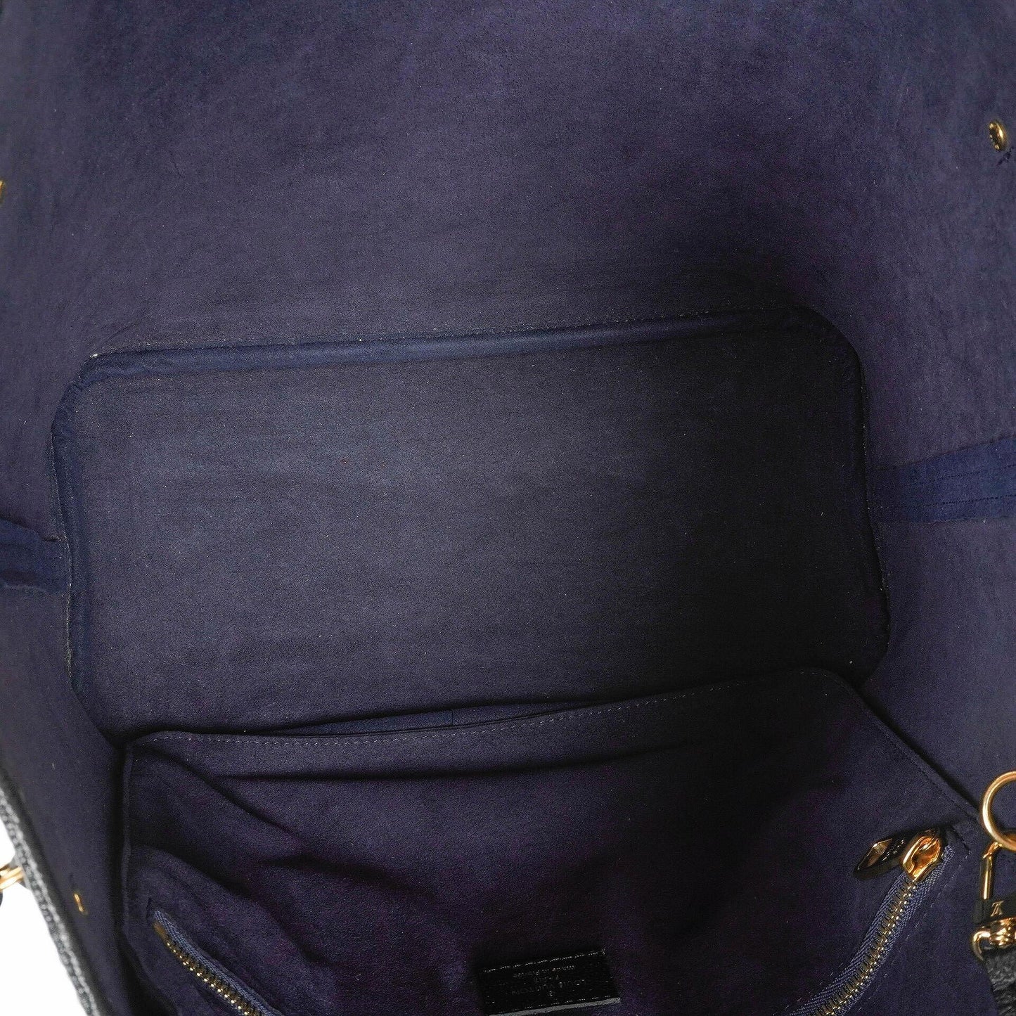 Louis Vuitton Neverfull MM Black Empreinte Leather Tote Bag