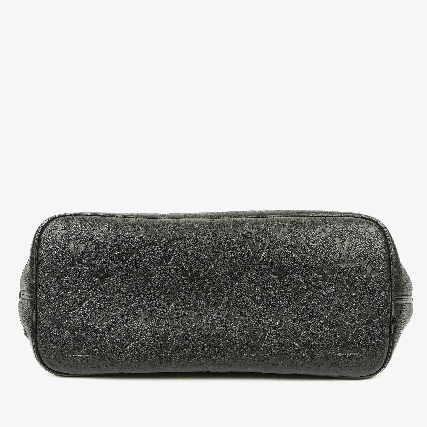 Louis Vuitton Neverfull MM Black Empreinte Leather Tote Bag