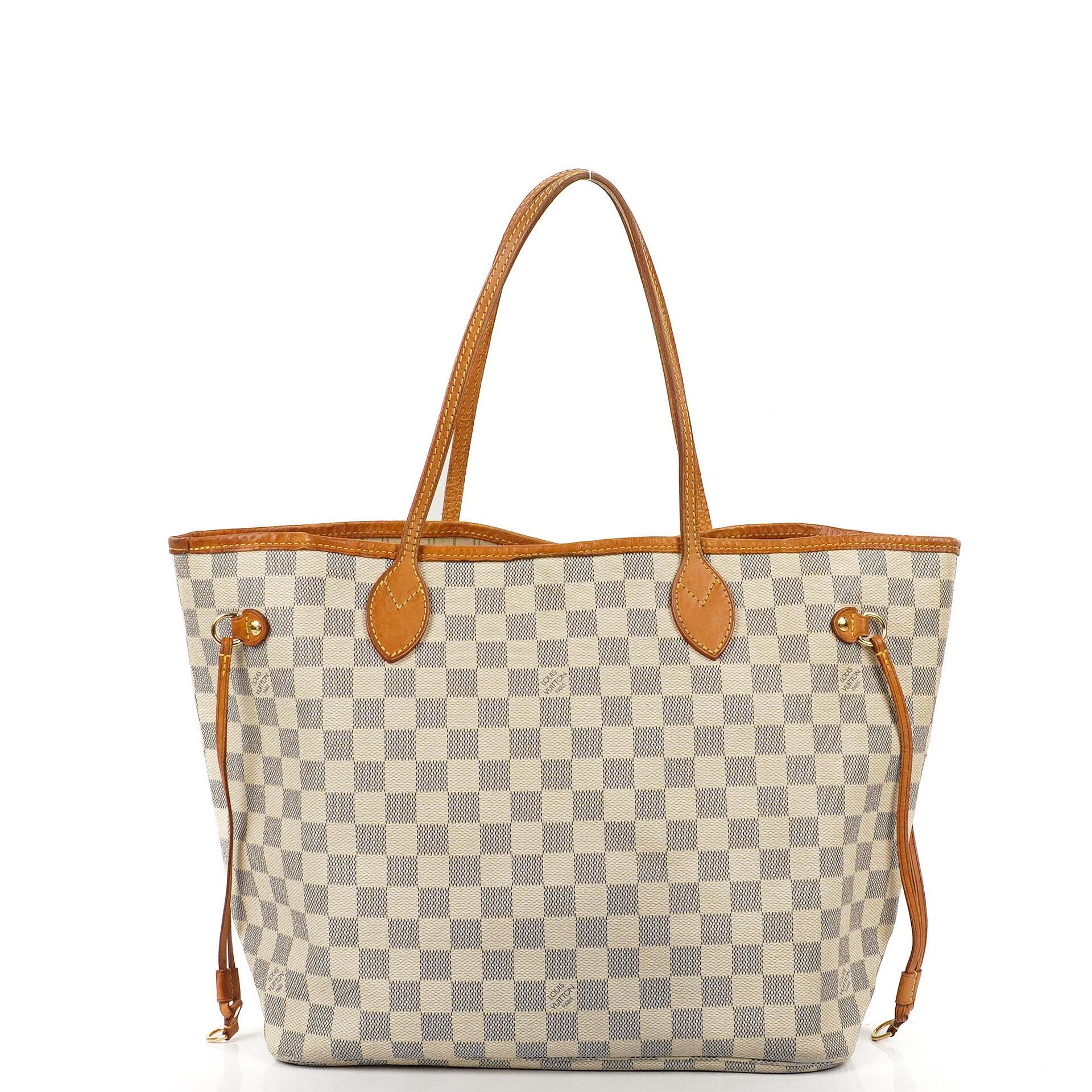 Louis Vuitton Neverfull MM Damier Azur Coated Canvas Tote Bag