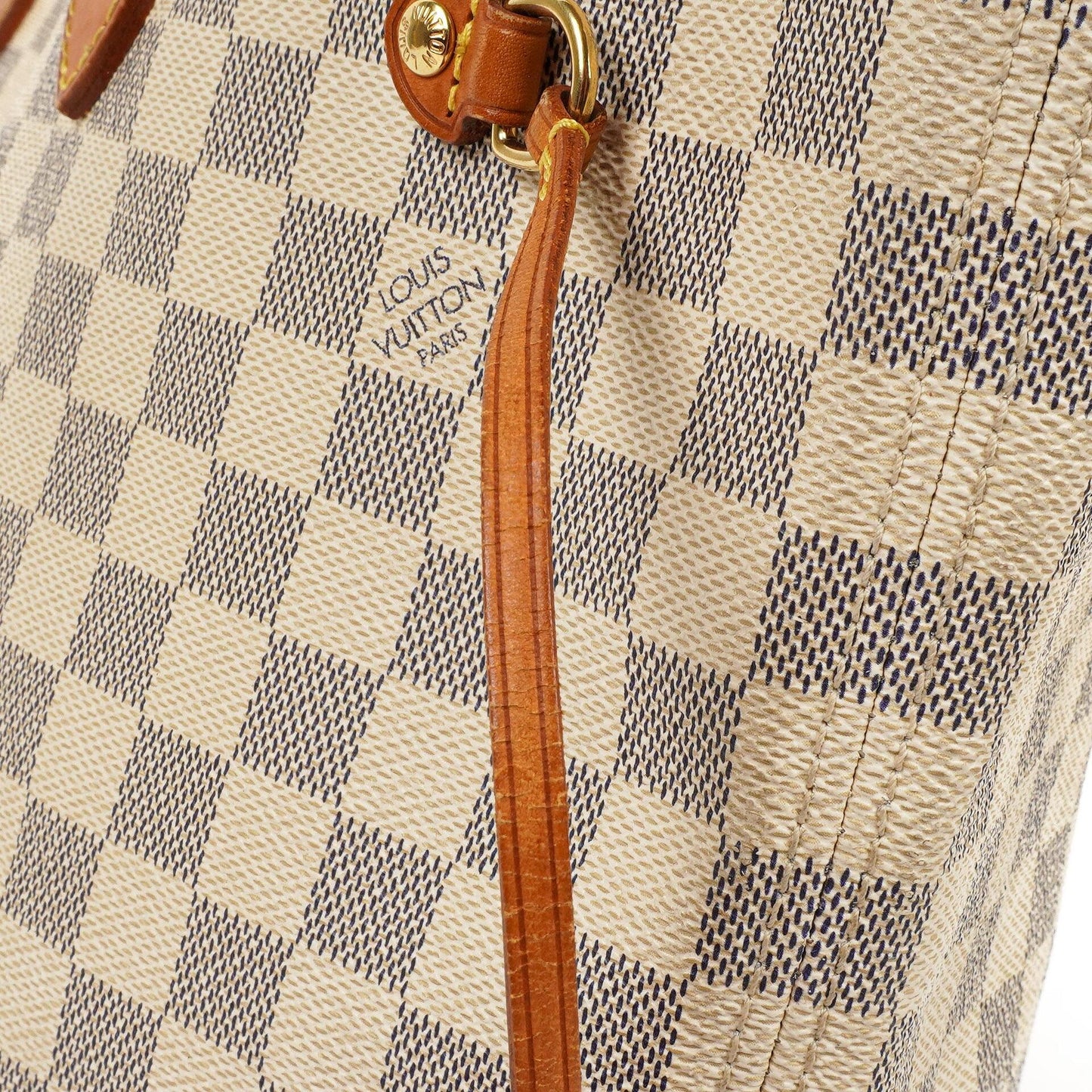 Louis Vuitton Neverfull MM Damier Azur Coated Canvas Tote Bag