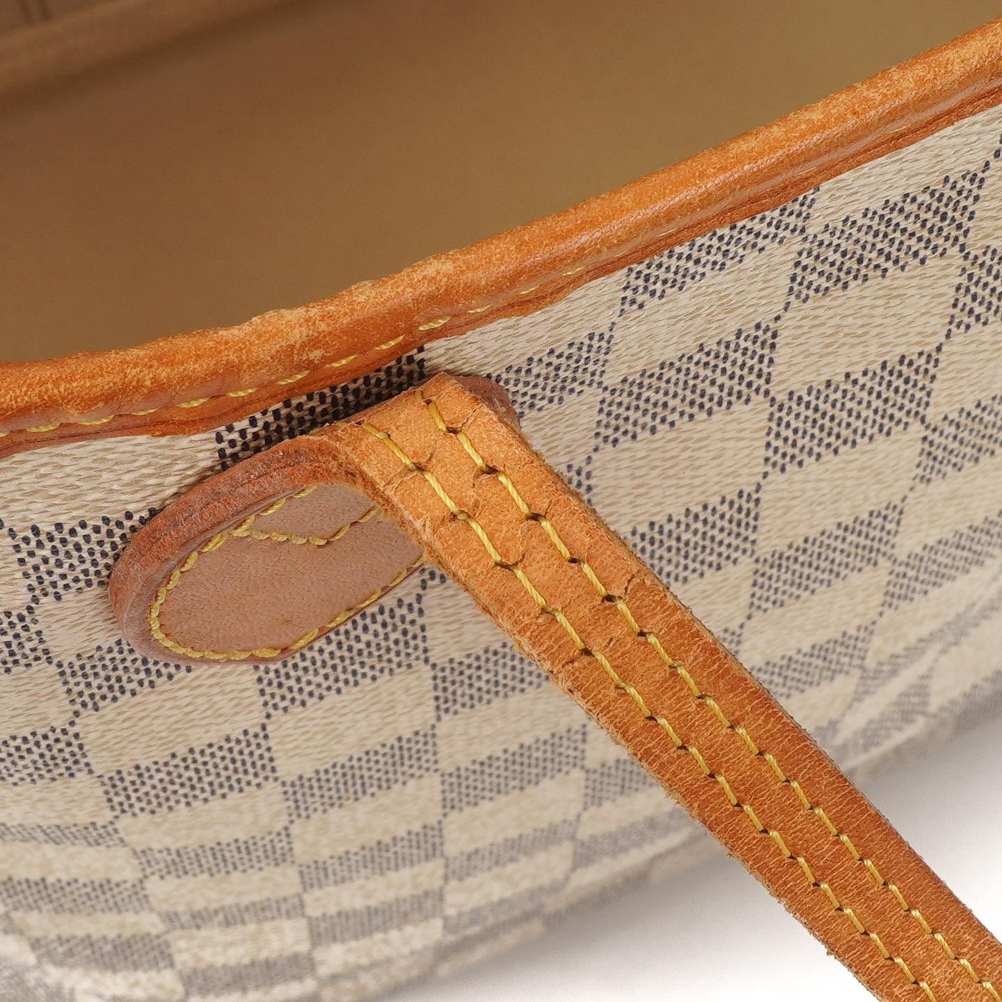 Louis Vuitton Neverfull MM Damier Azur Coated Canvas Tote Bag