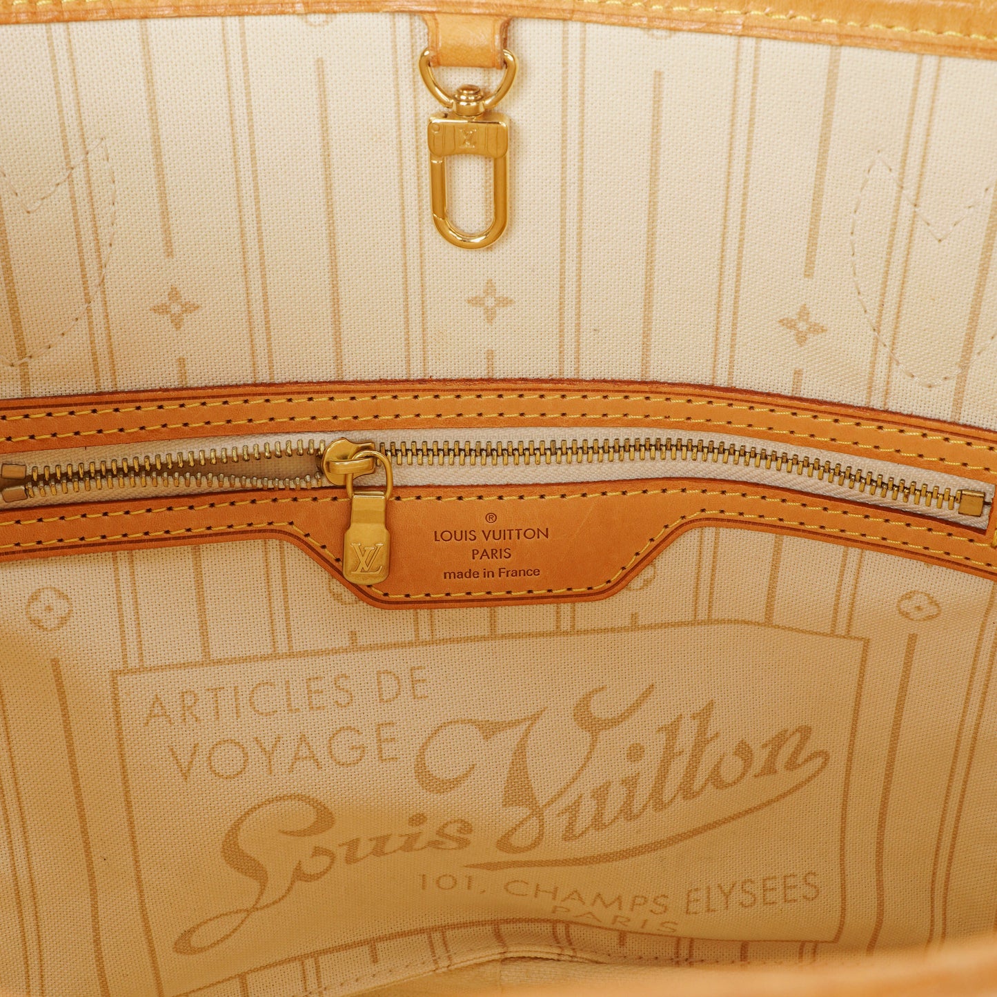 Louis Vuitton Neverfull PM Damier Azur Canvas Tote Bag