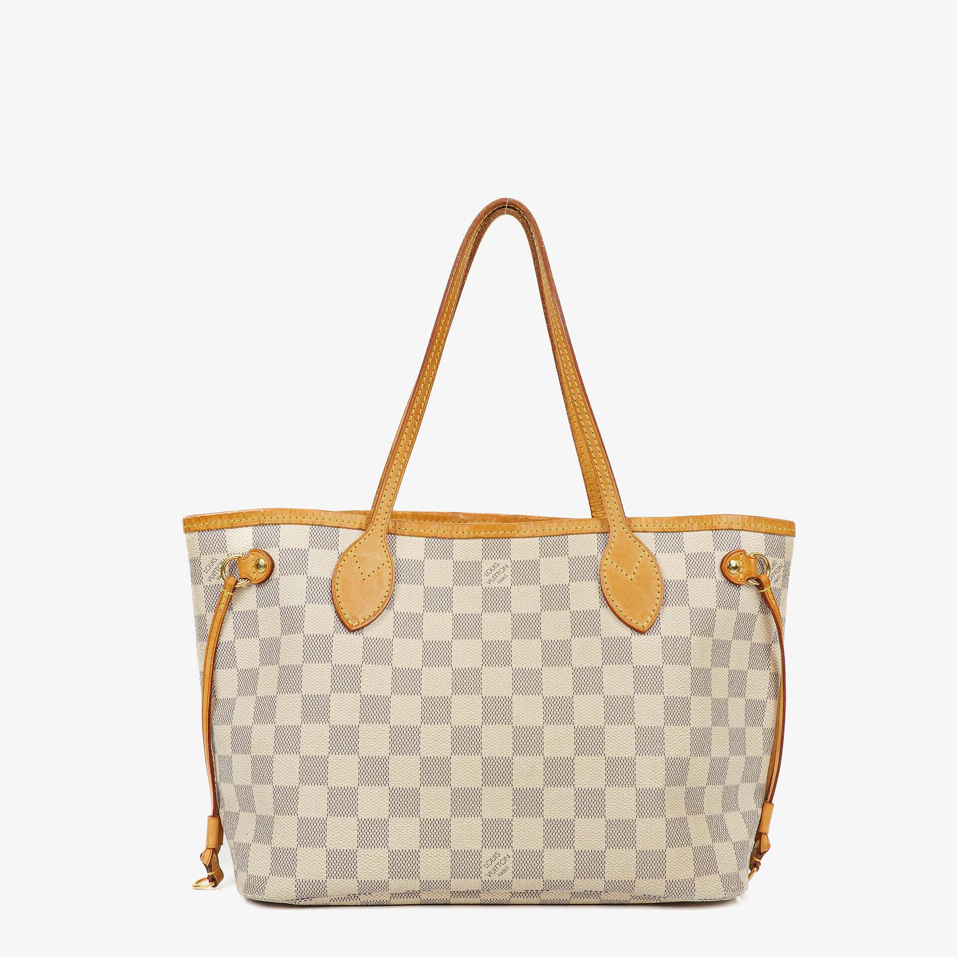 Louis Vuitton Neverfull PM Damier Azur Canvas Tote Bag