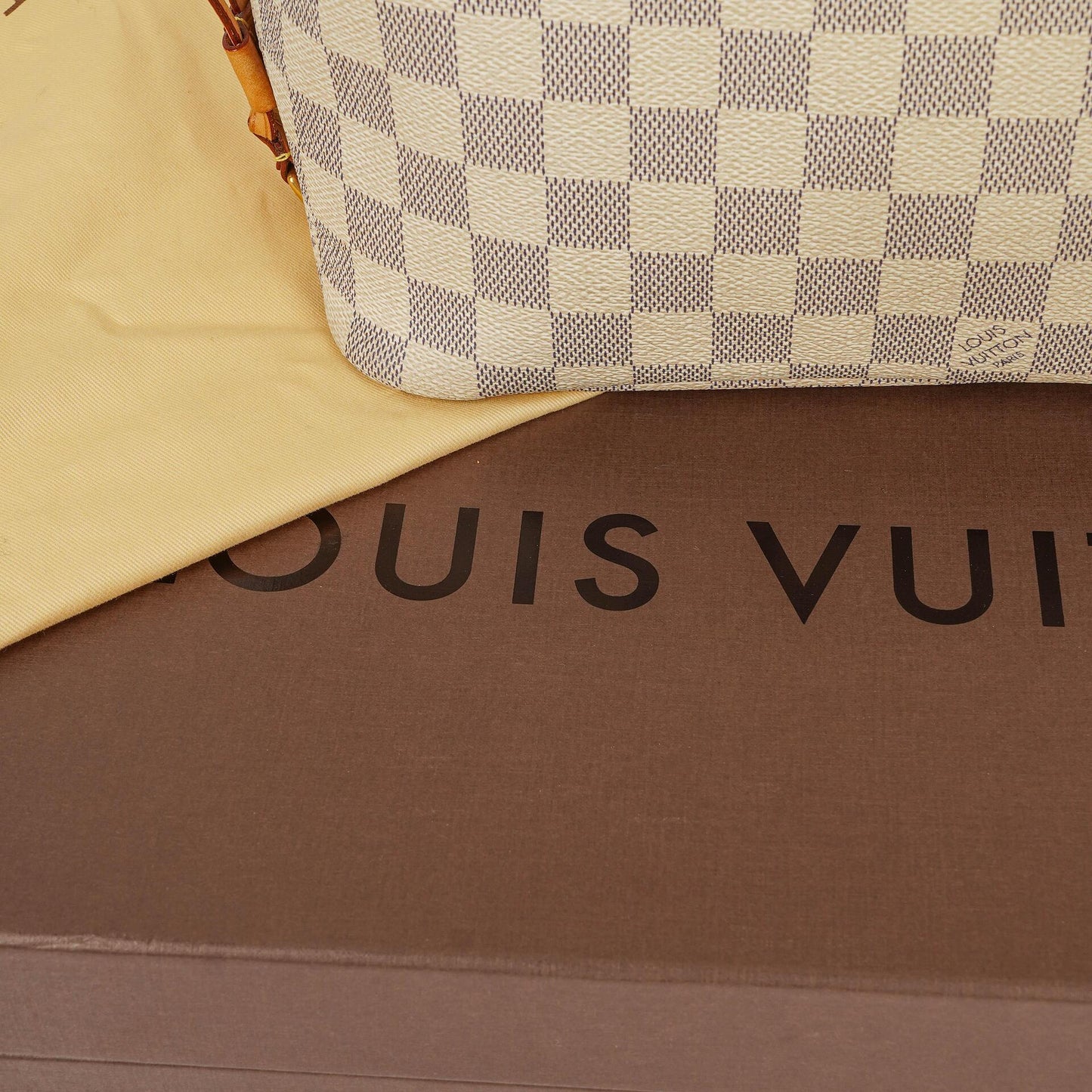 Louis Vuitton Neverfull PM Damier Azur Canvas Tote Bag