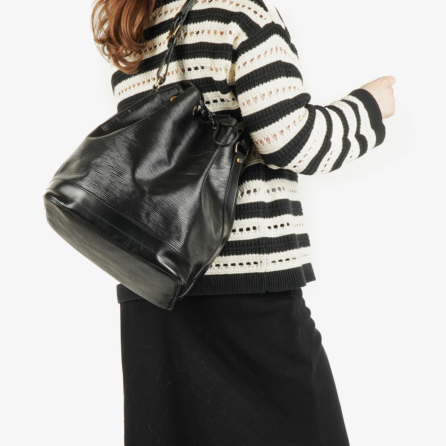 Louis Vuitton Noe GM Black EPI Leather Shoulder Bag