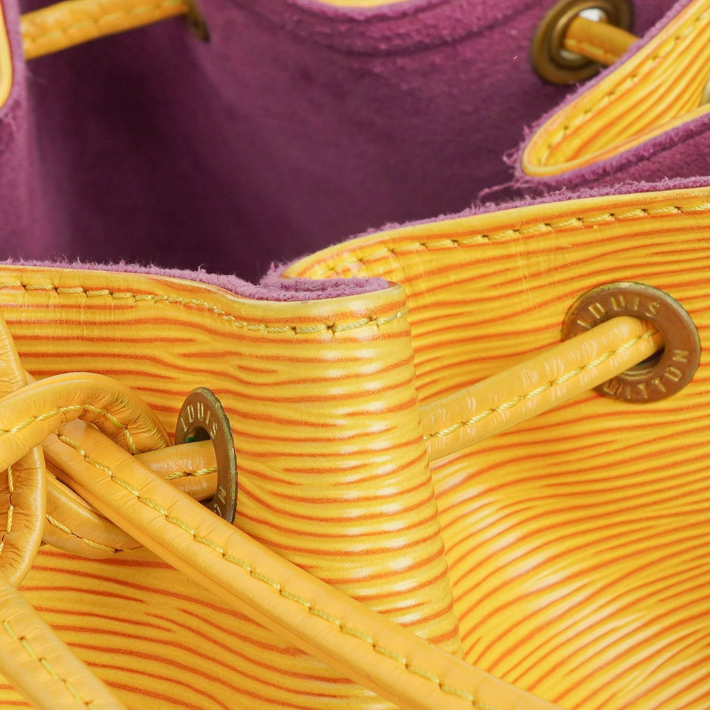 Louis Vuitton Noe GM Yellow EPI Leather Shoulder Bag