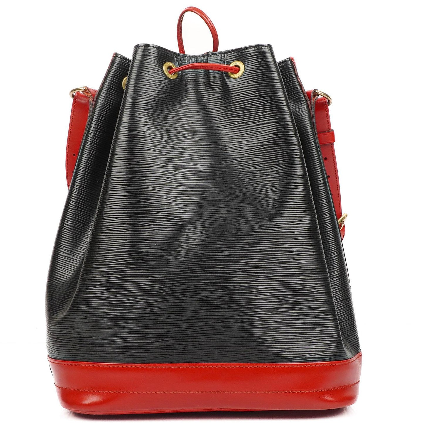 Louis Vuitton Noe Grande GM Black and Red Epi Leather Shoulder Bag