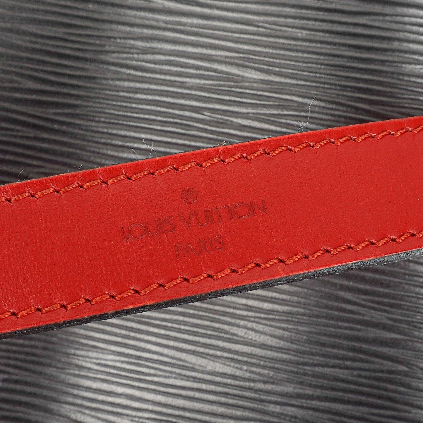 Louis Vuitton Noe Grande GM Black and Red Epi Leather Shoulder Bag