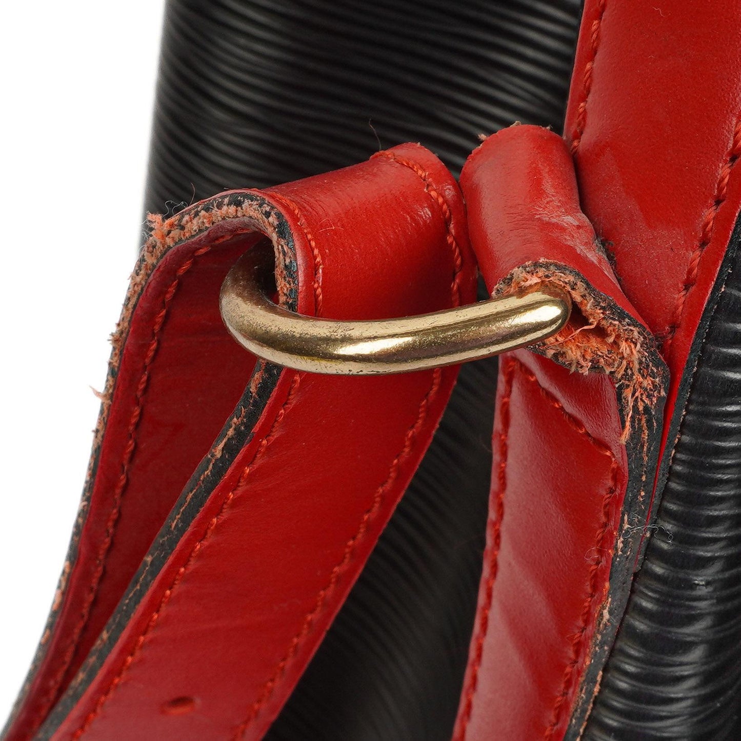 Louis Vuitton Noe Grande GM Black and Red Epi Leather Shoulder Bag