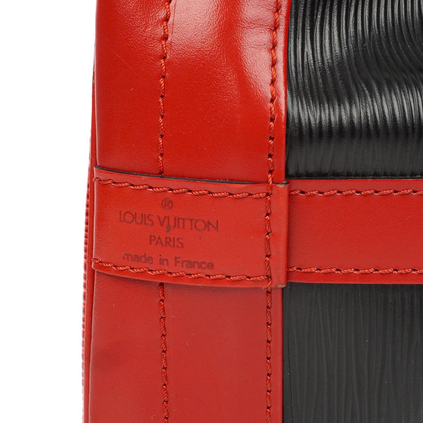 Louis Vuitton Noe Grande GM Black and Red Epi Leather Shoulder Bag