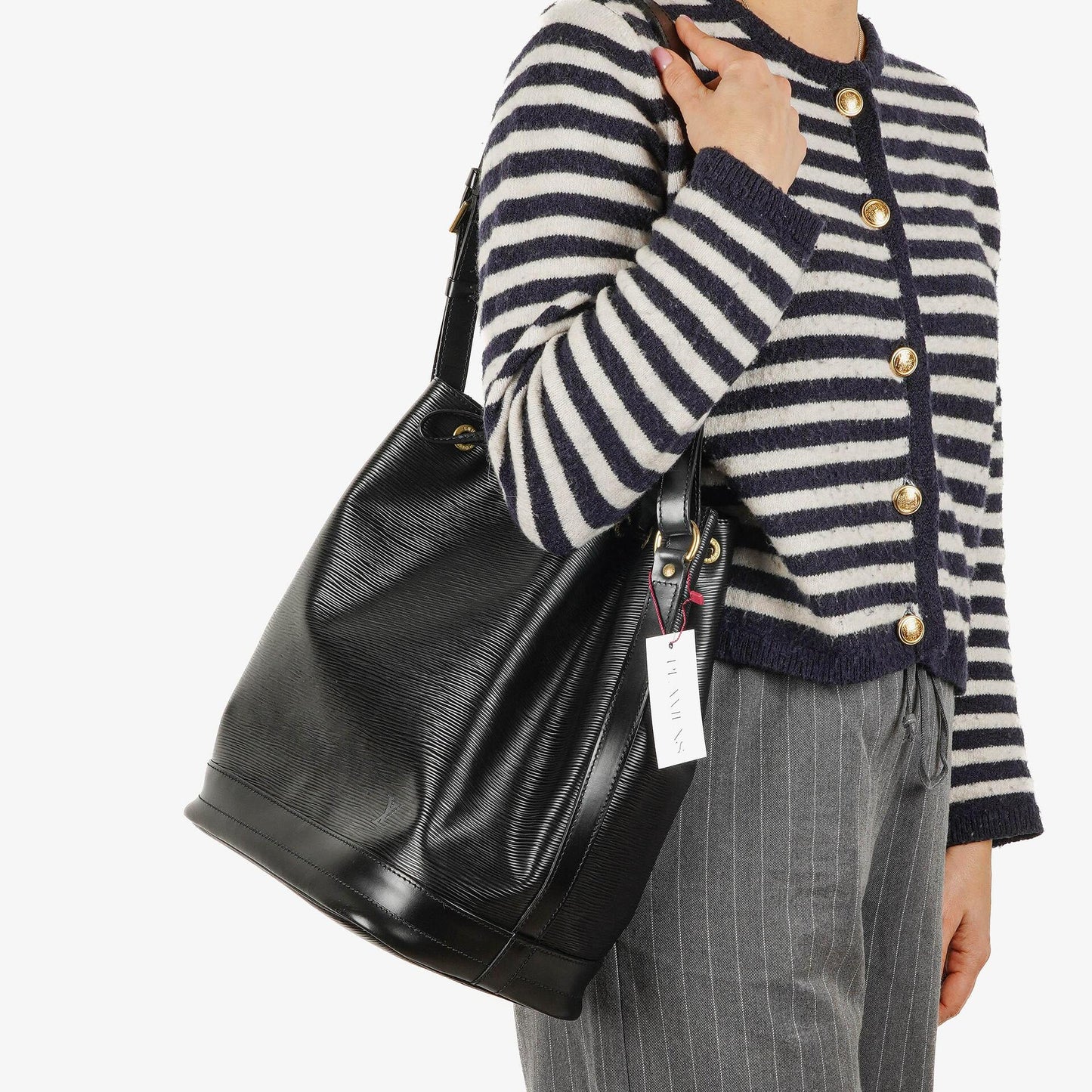 Louis Vuitton Noe Grande GM Black Epi Leather Shoulder Bag