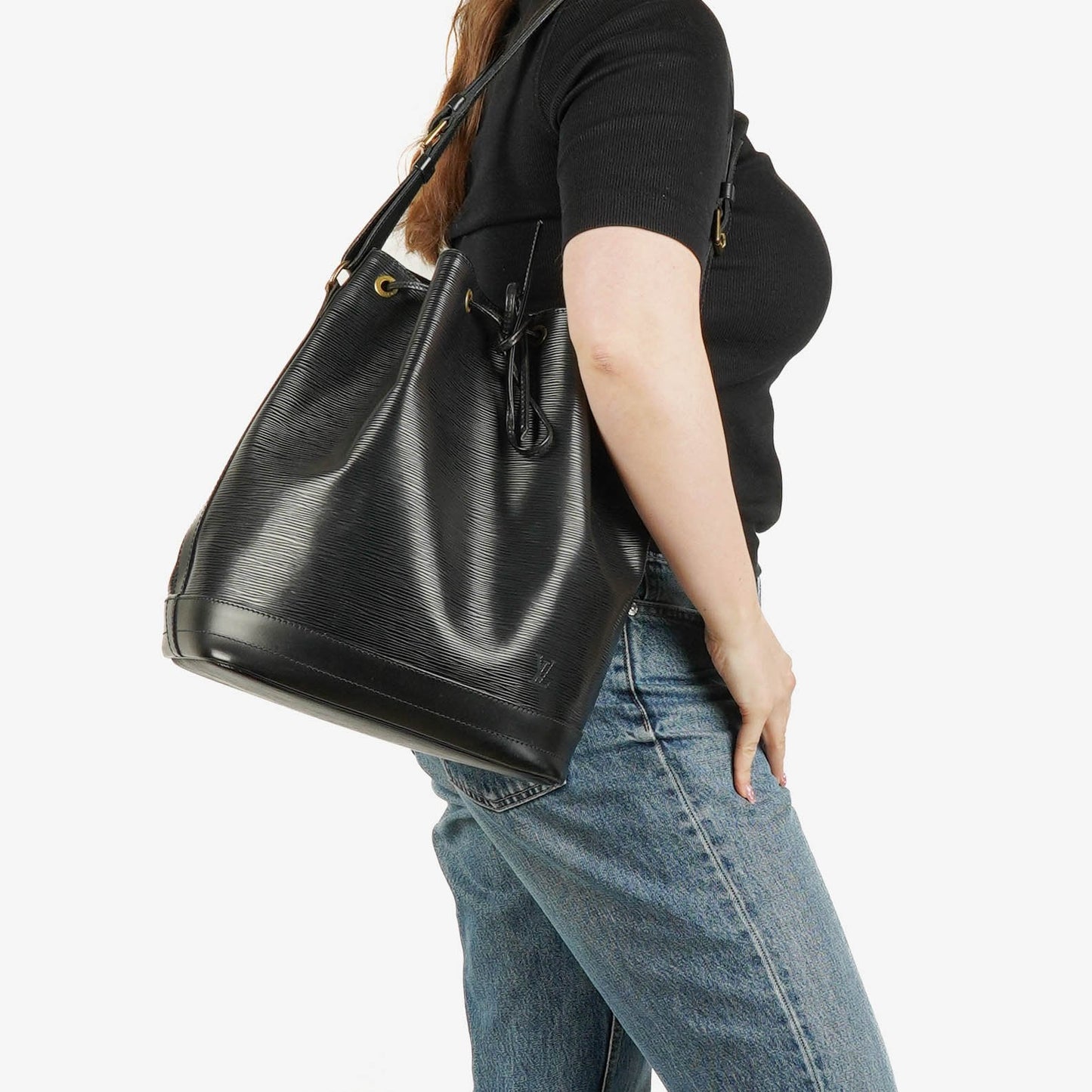 Louis Vuitton Noe Grande GM Black Epi Leather Shoulder Bag