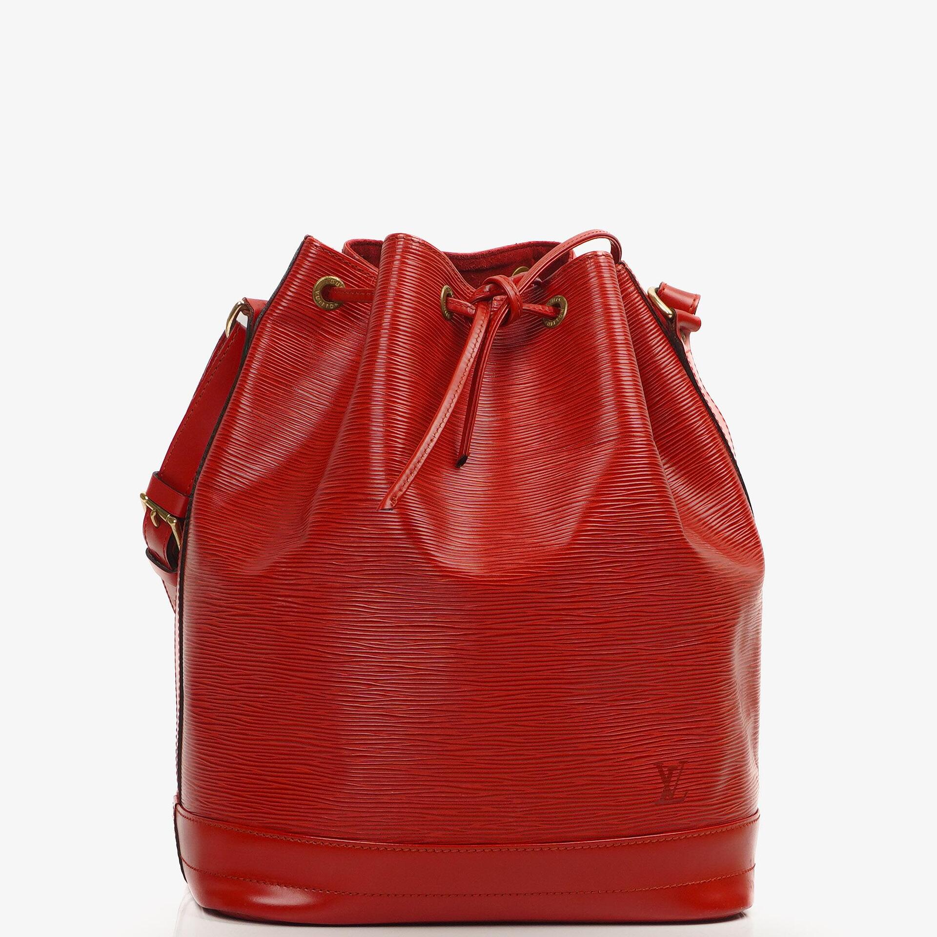 Louis Vuitton Noe Grande GM Red EPI Leather Shoulder Bag