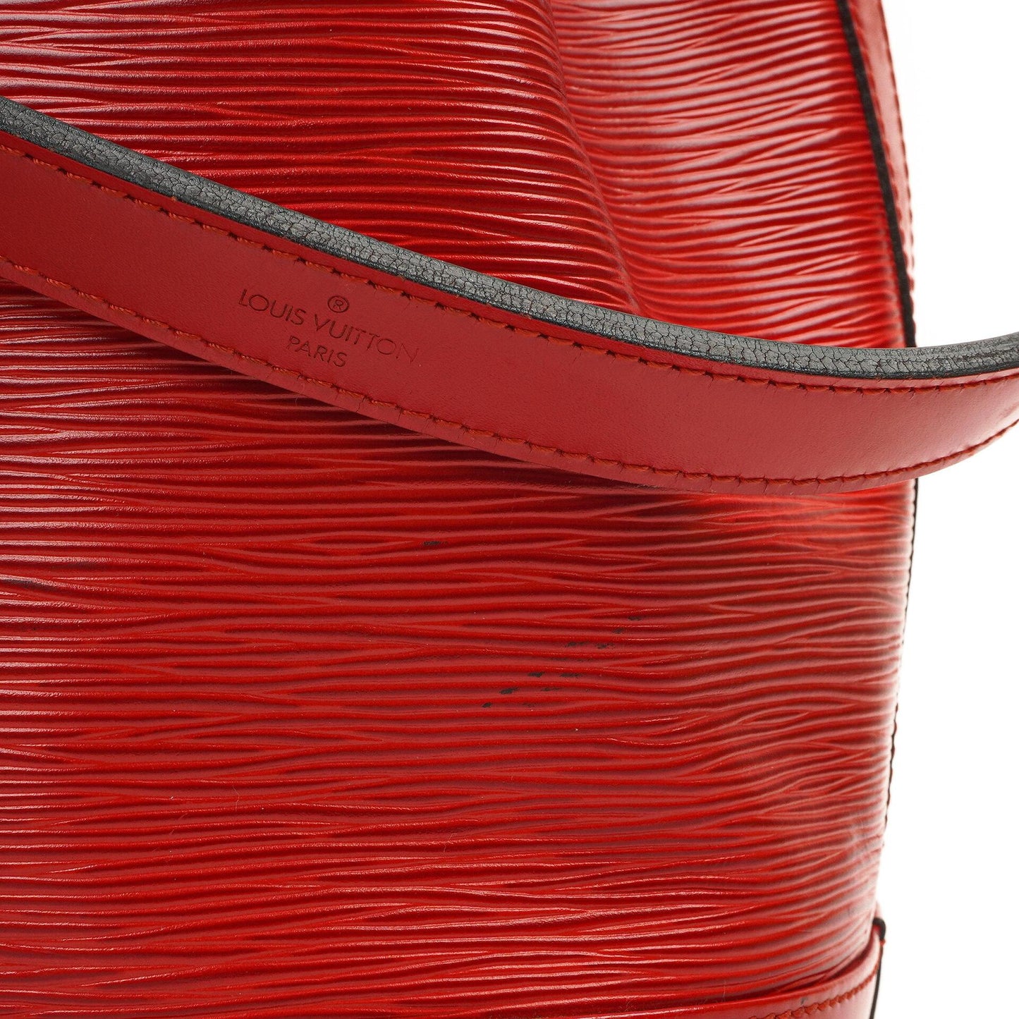 Louis Vuitton Noe Grande GM Red EPI Leather Shoulder Bag