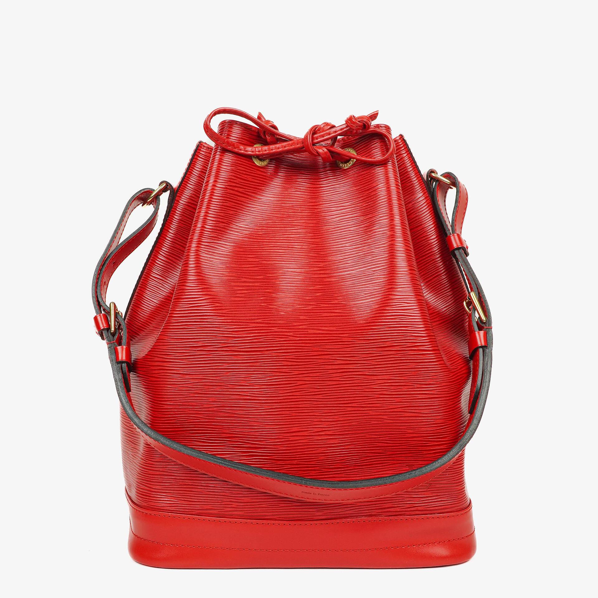 Louis Vuitton Noe Grande GM Red EPI Leather Shoulder Bag
