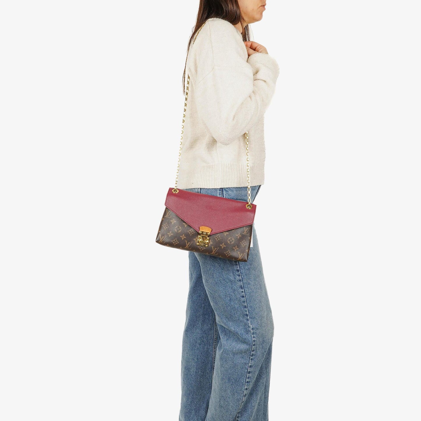 Louis Vuitton Pallas Aurore Monogram Canvas Bag