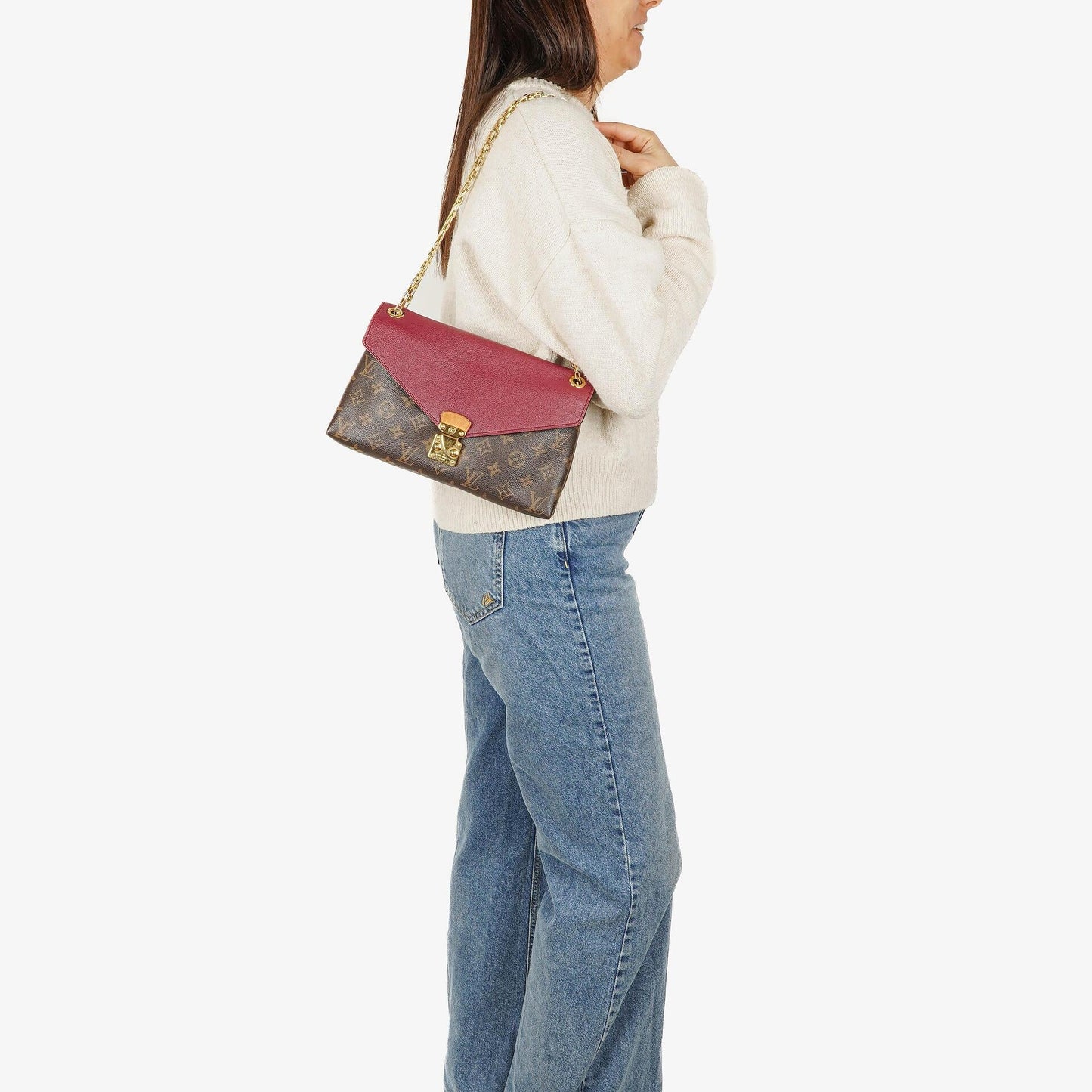 Louis Vuitton Pallas Aurore Monogram Canvas Bag