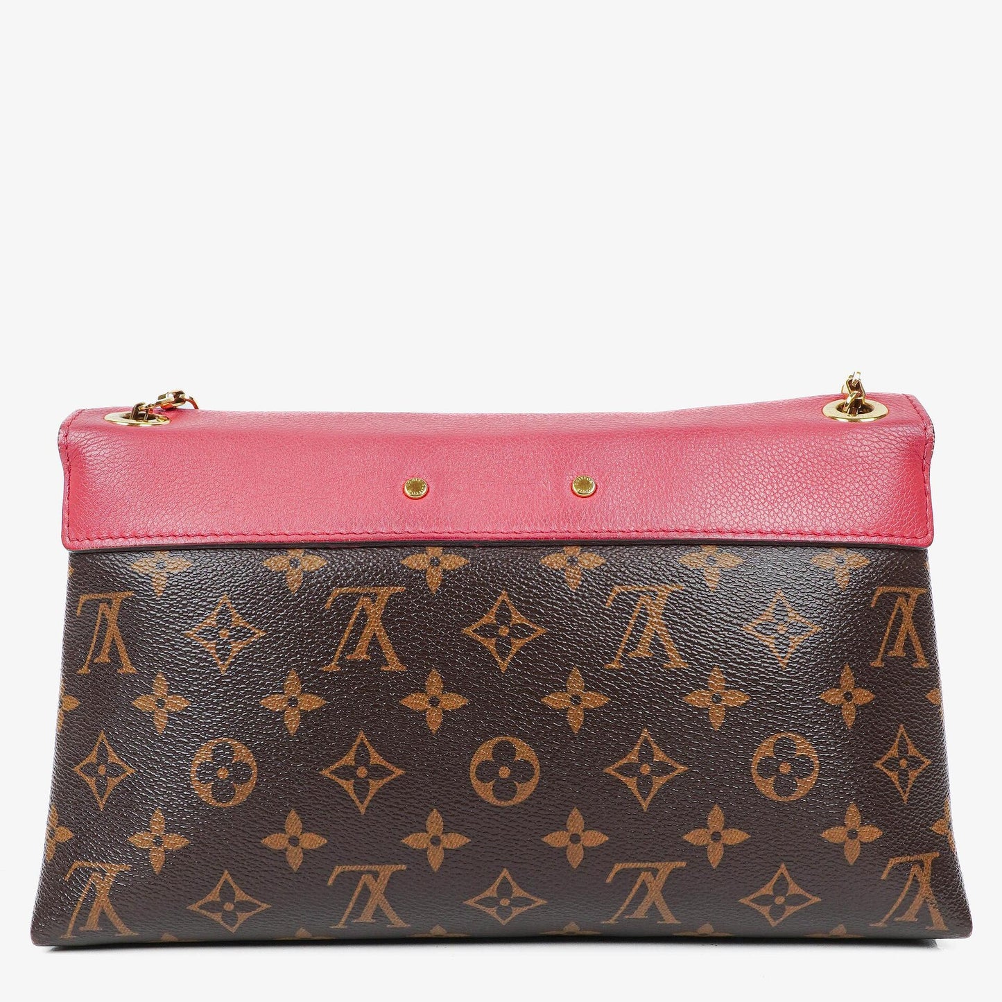 Louis Vuitton Pallas Rose Litchi Chain Monogram Canvas Bag