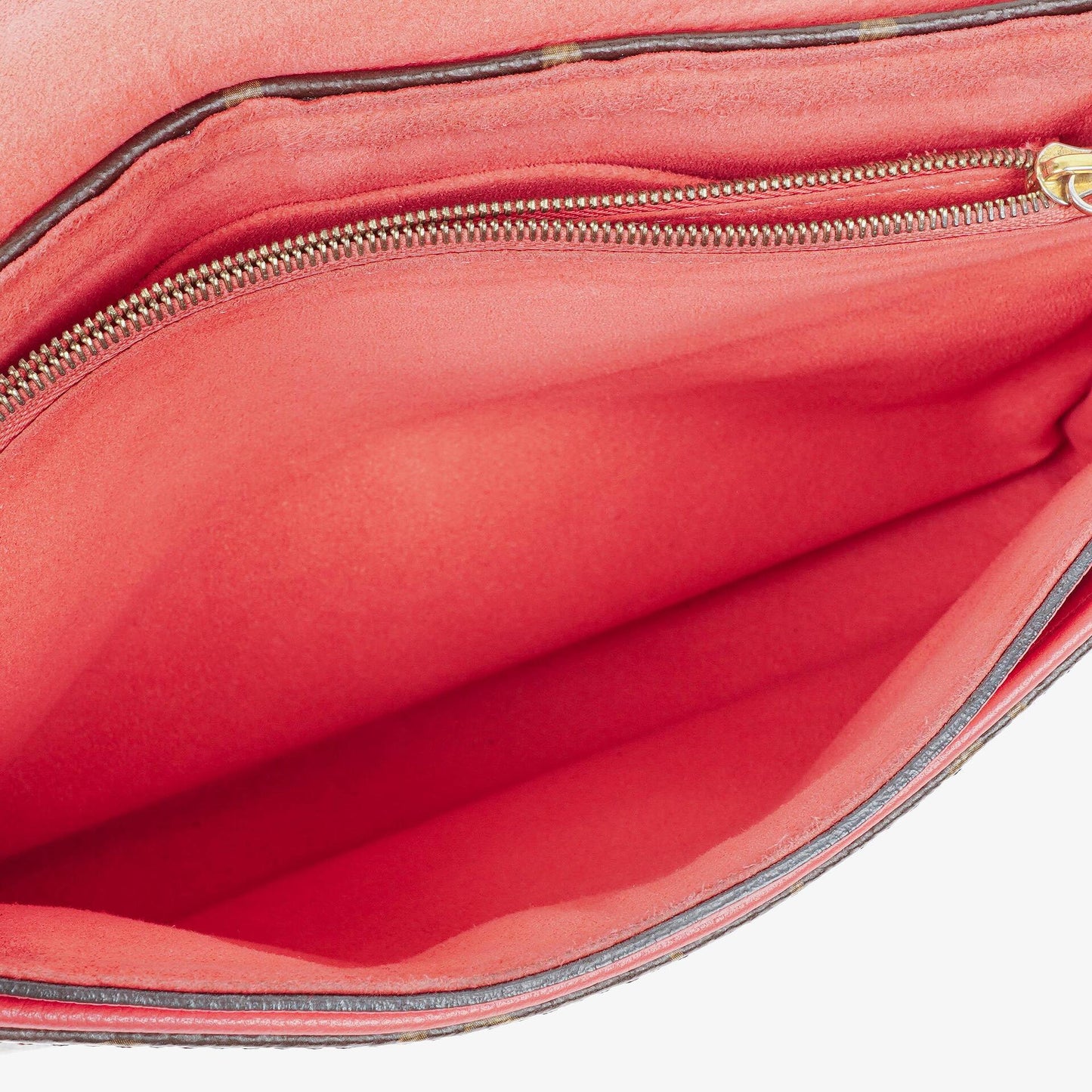Louis Vuitton Pallas Rose Litchi Chain Monogram Canvas Bag