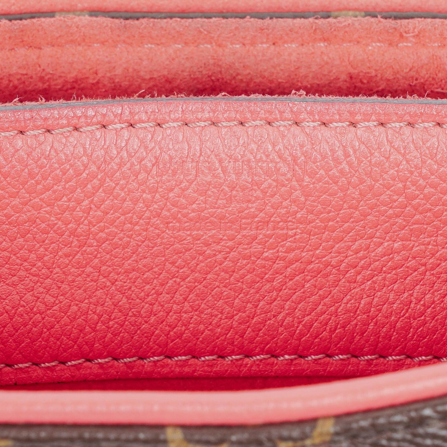 Louis Vuitton Pallas Rose Litchi Chain Monogram Canvas Bag