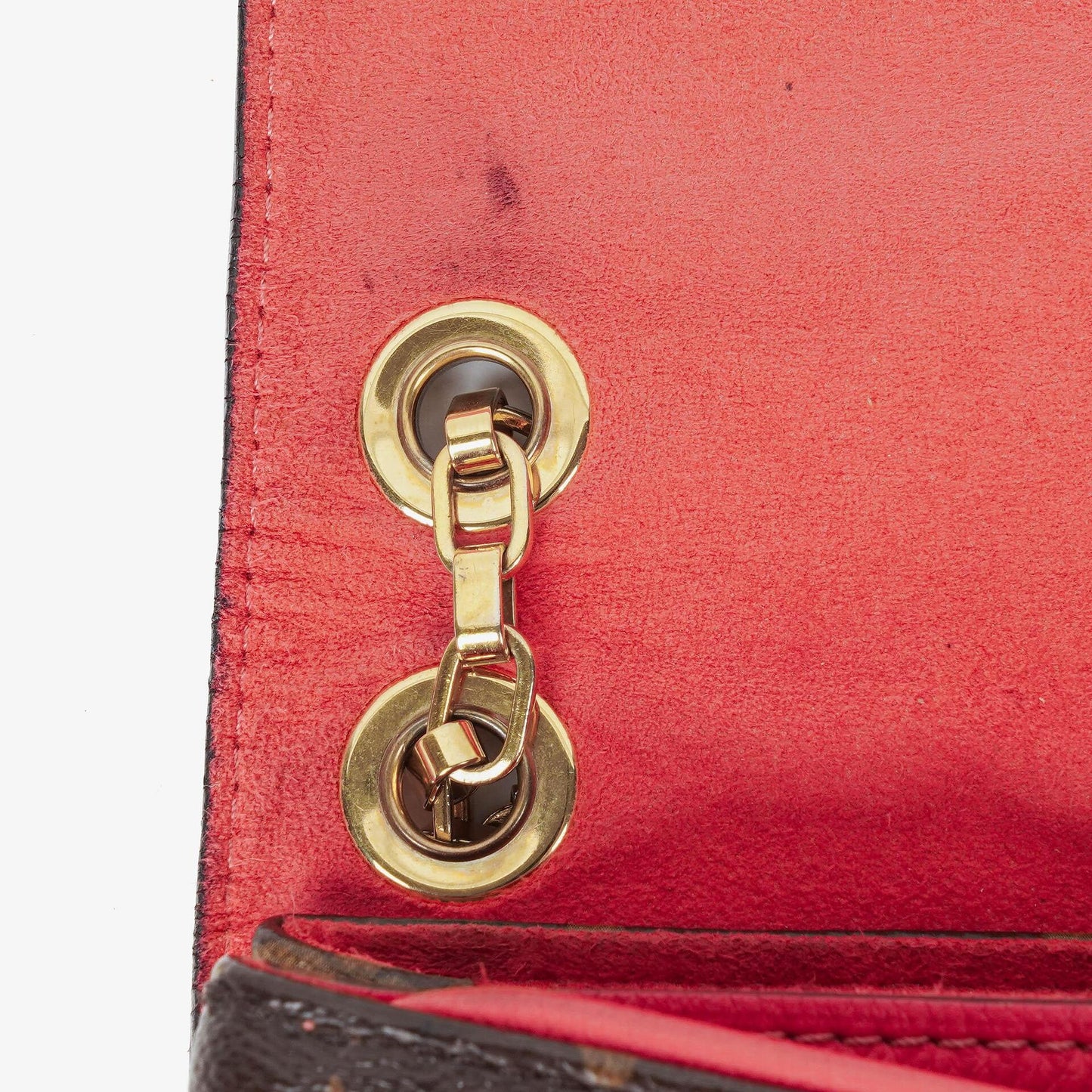 Louis Vuitton Pallas Rose Litchi Chain Monogram Canvas Bag