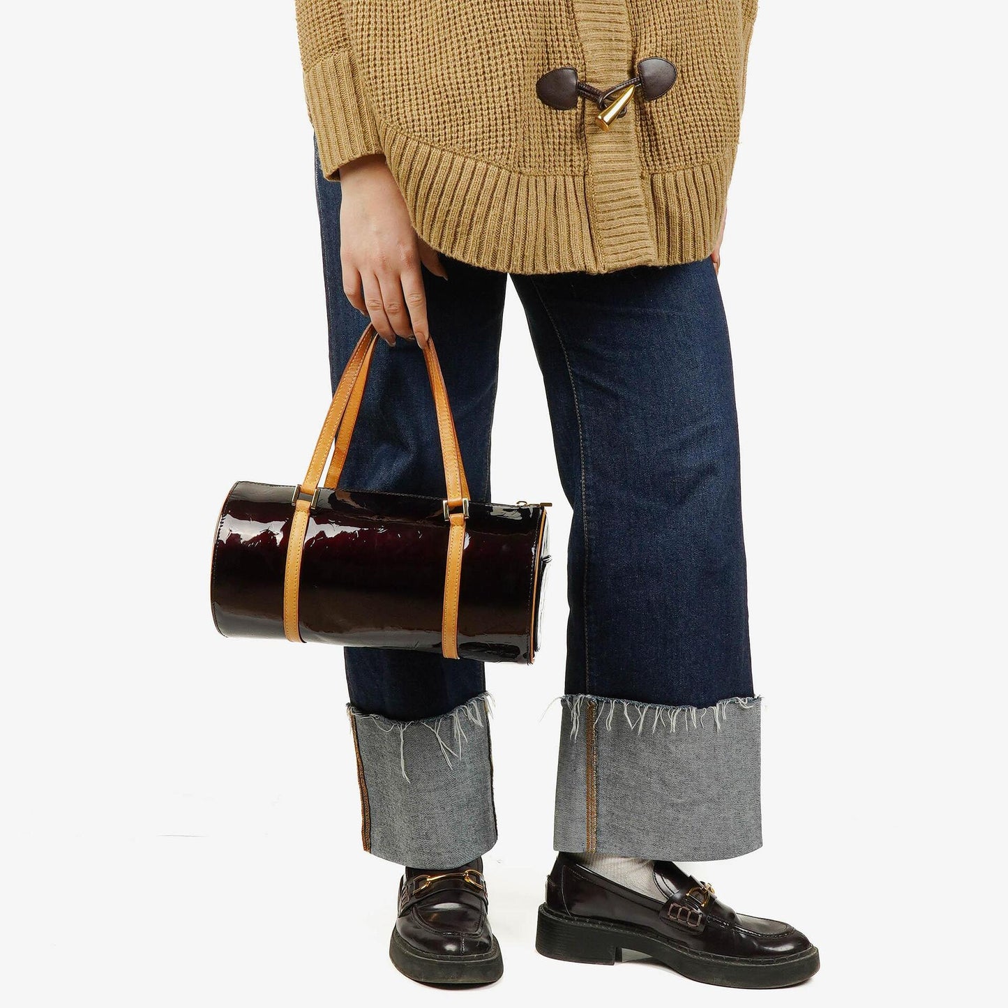 Louis Vuitton Papillon 30 Bedford Amarante Monogram Vernis Leather Bag