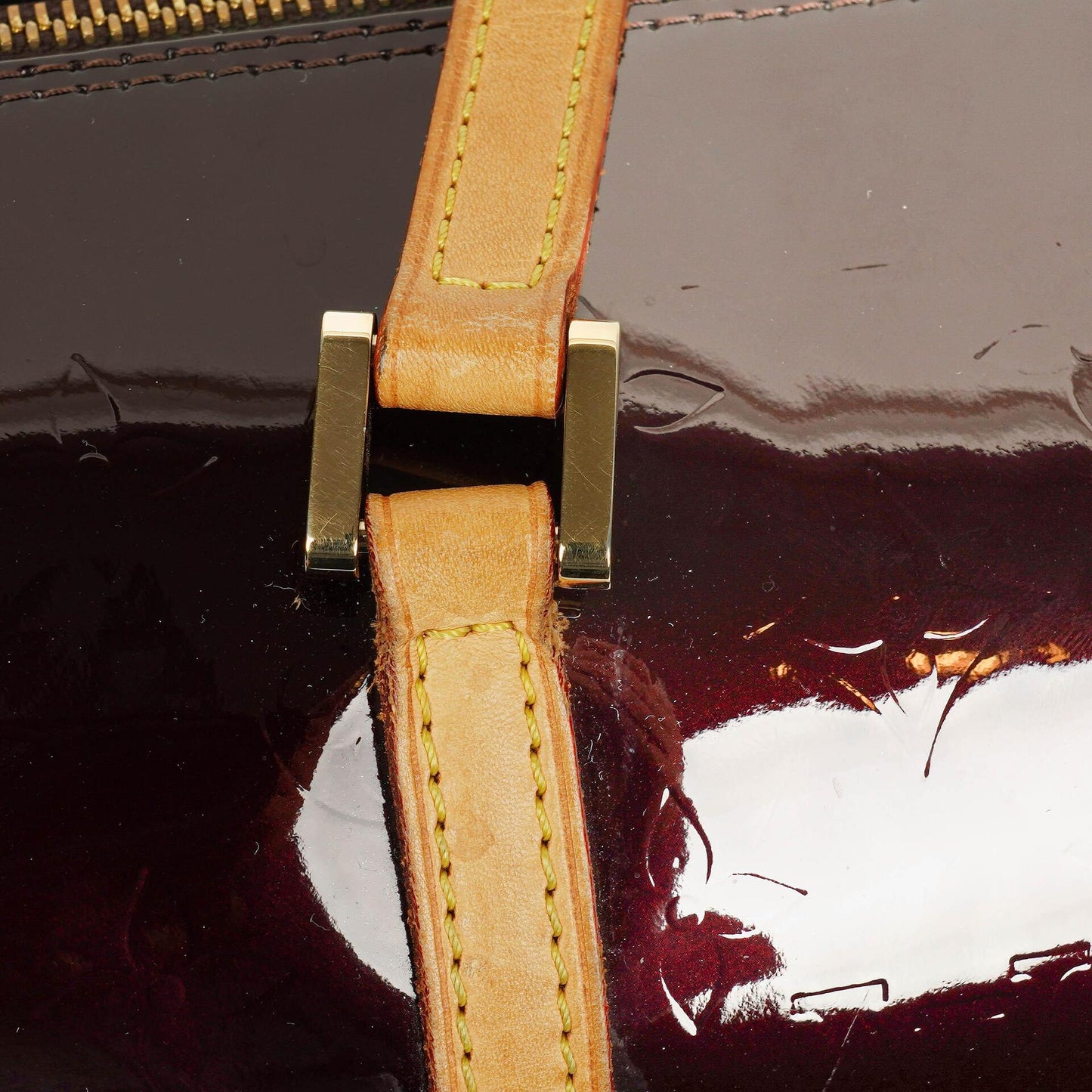 Louis Vuitton Papillon 30 Bedford Amarante Monogram Vernis Leather Bag