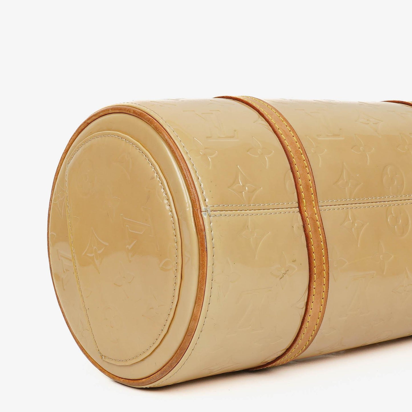 Louis Vuitton Papillon 30 Bedford Cream Beige Monogram Vernis Leather Bag