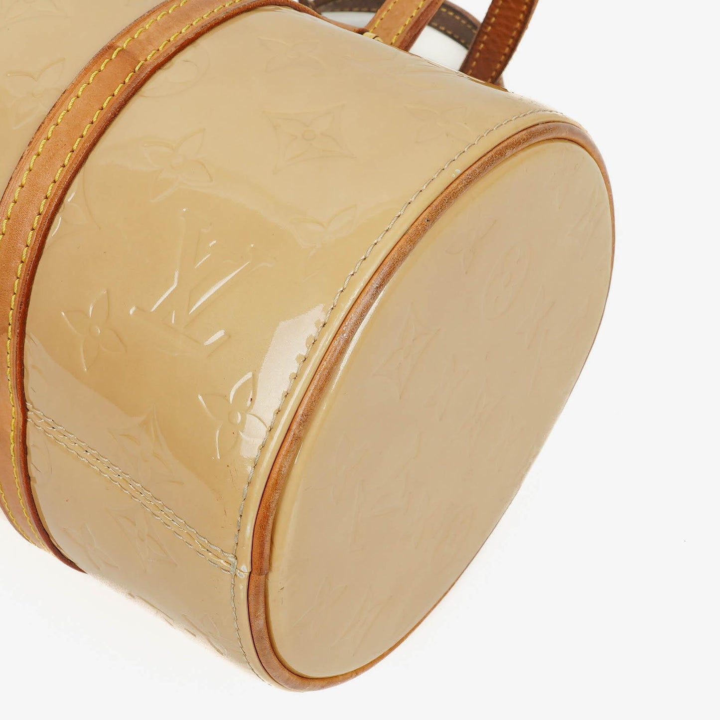 Louis Vuitton Papillon 30 Bedford Cream Beige Monogram Vernis Leather Bag