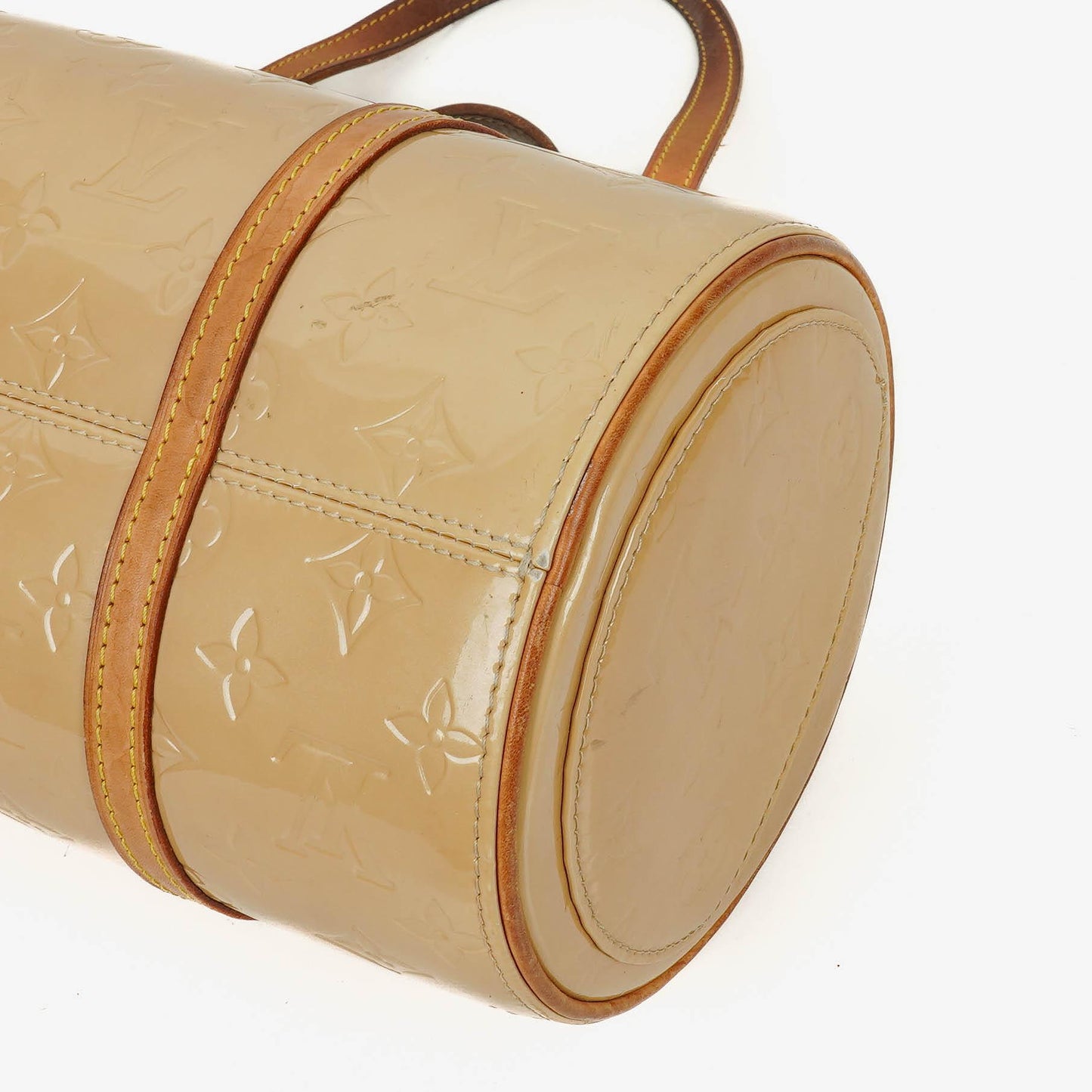 Louis Vuitton Papillon 30 Bedford Cream Beige Monogram Vernis Leather Bag