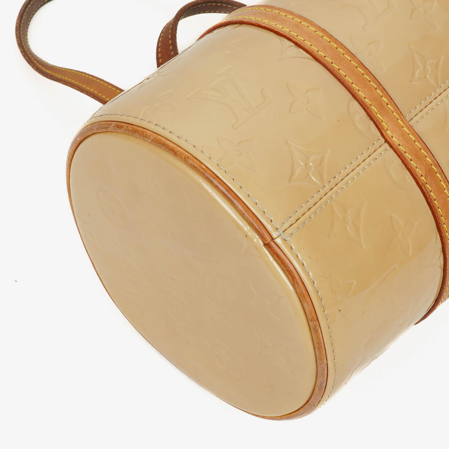 Louis Vuitton Papillon 30 Bedford Cream Beige Monogram Vernis Leather Bag