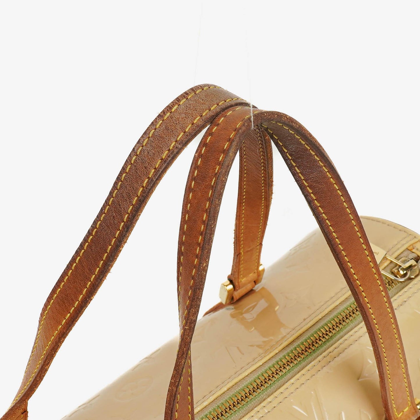 Louis Vuitton Papillon 30 Bedford Cream Beige Monogram Vernis Leather Bag