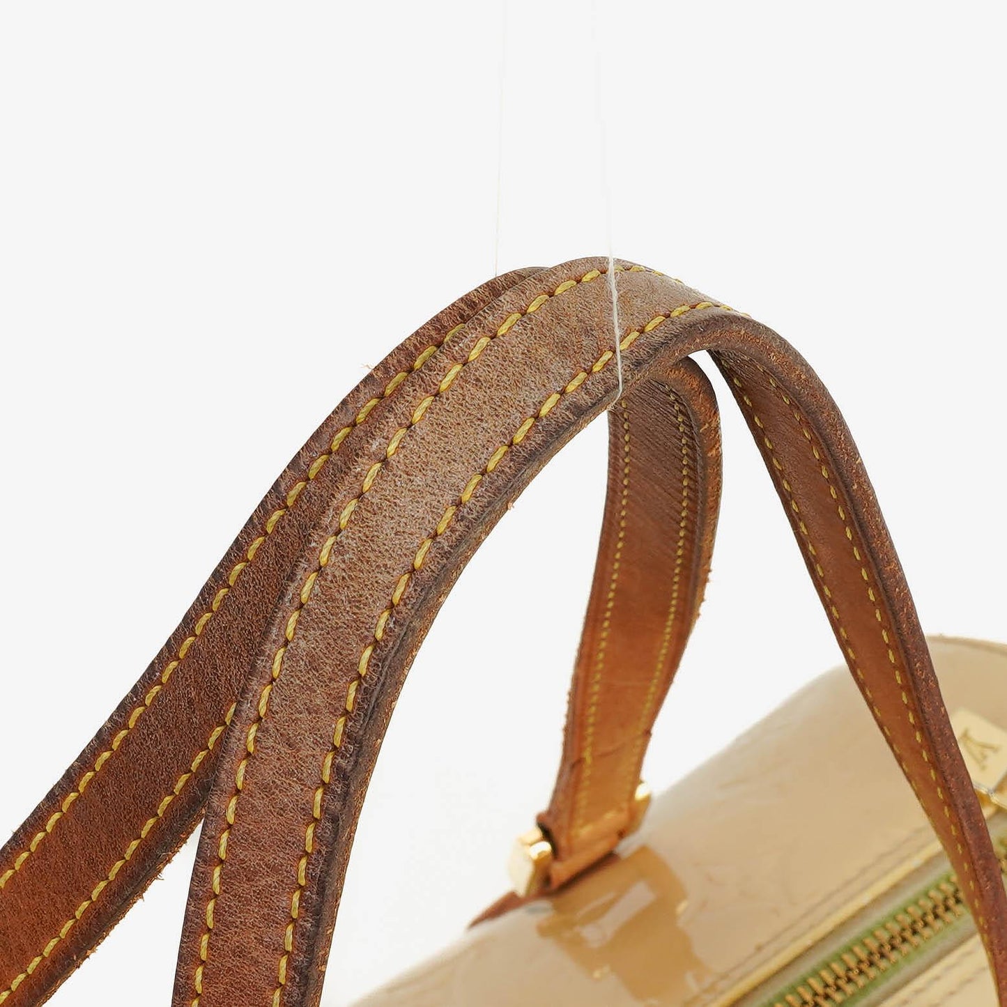 Louis Vuitton Papillon 30 Bedford Cream Beige Monogram Vernis Leather Bag