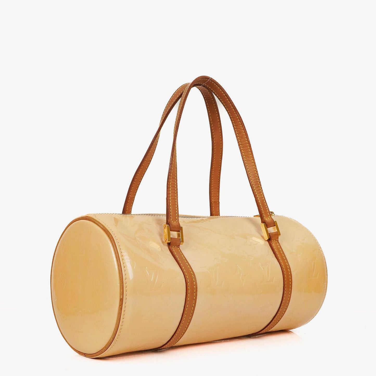 Louis Vuitton Papillon 30 Bedford Creamy Beige Monogram Vernis Leather Bag