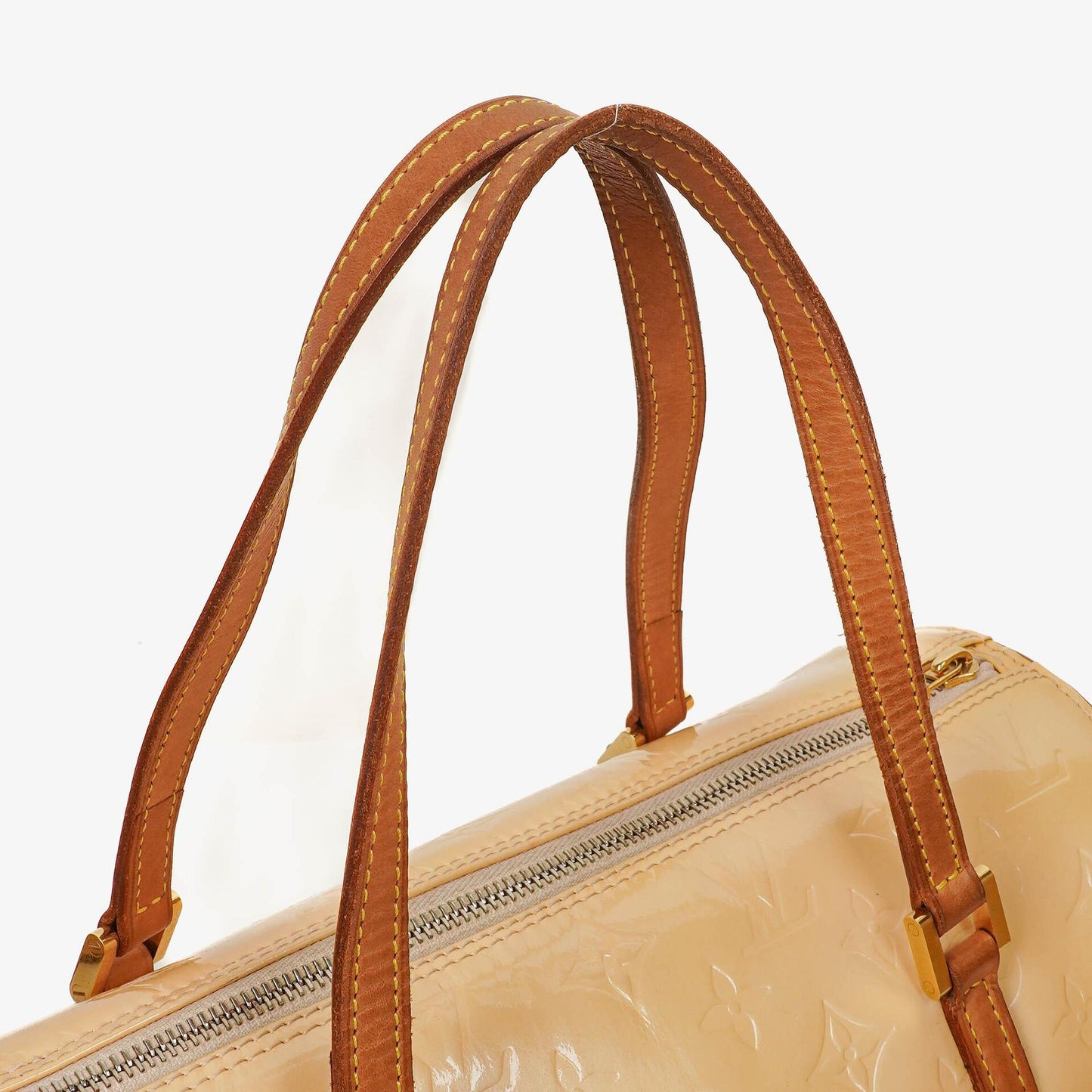 Louis Vuitton Papillon 30 Bedford Creamy Beige Monogram Vernis Leather Bag