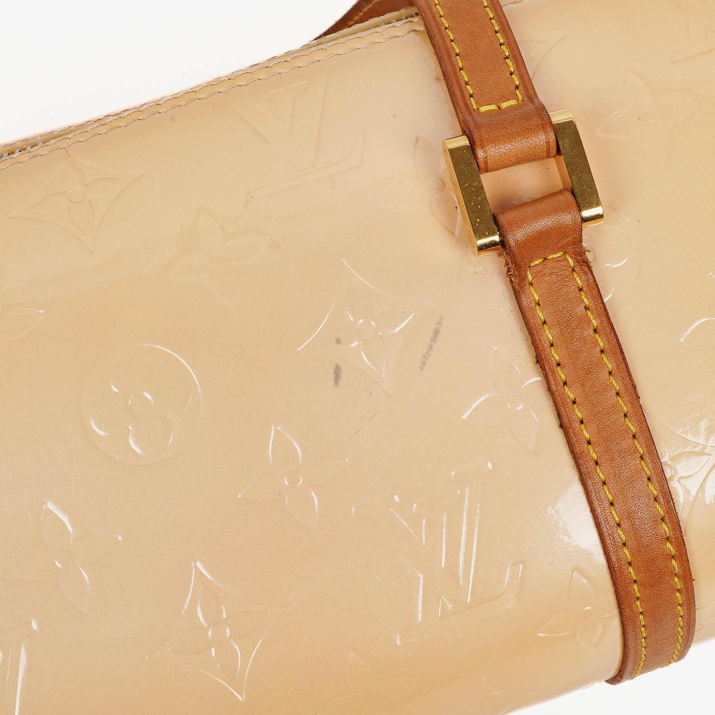 Louis Vuitton Papillon 30 Bedford Creamy Beige Monogram Vernis Leather Bag