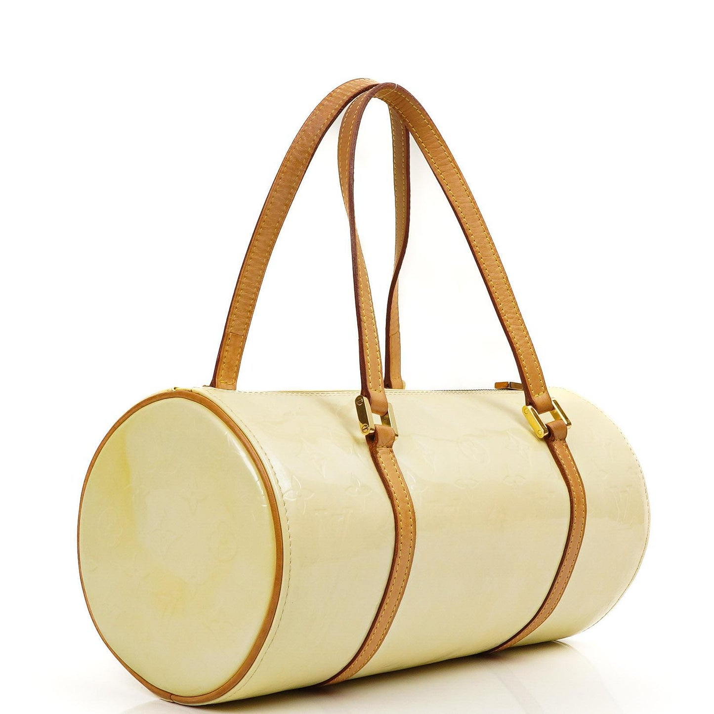 Louis Vuitton Papillon 30 Bedford Perle Monogram Vernis Leather Bag