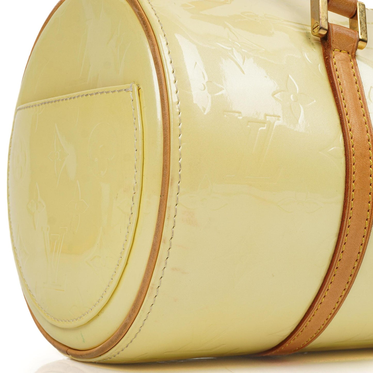 Louis Vuitton Papillon 30 Bedford Perle Monogram Vernis Leather Handbag