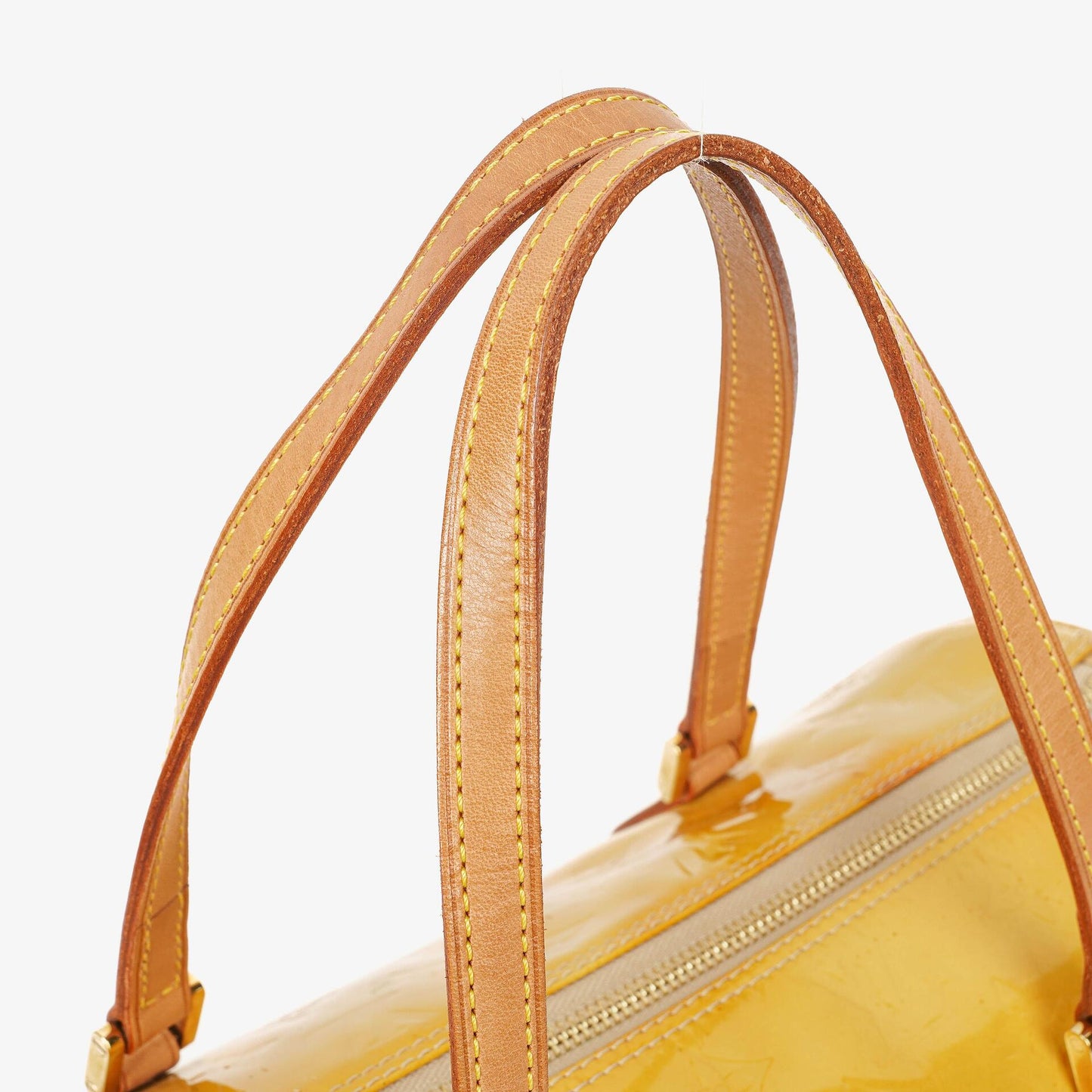 Louis Vuitton Papillon 30 Bedford Yellow Monogram Vernis Leather Bag