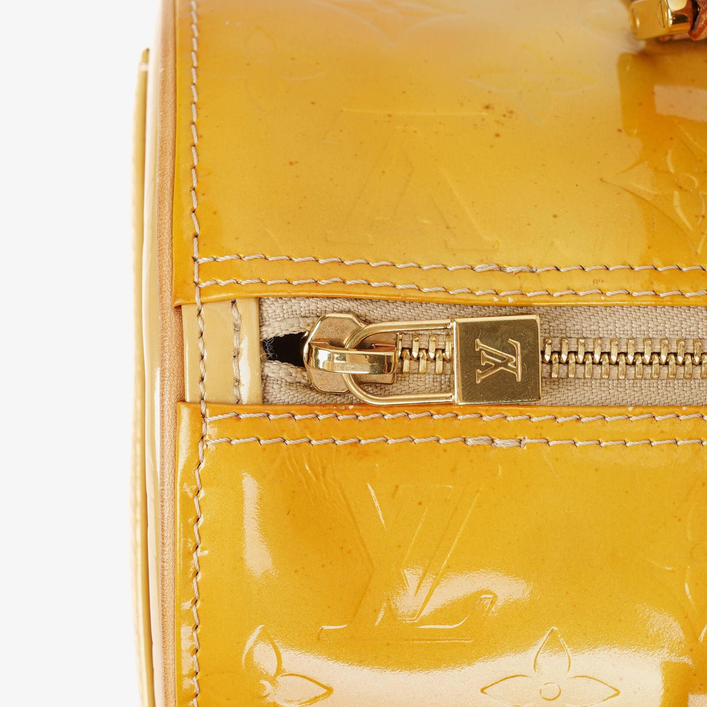 Louis Vuitton Papillon 30 Bedford Yellow Monogram Vernis Leather Bag