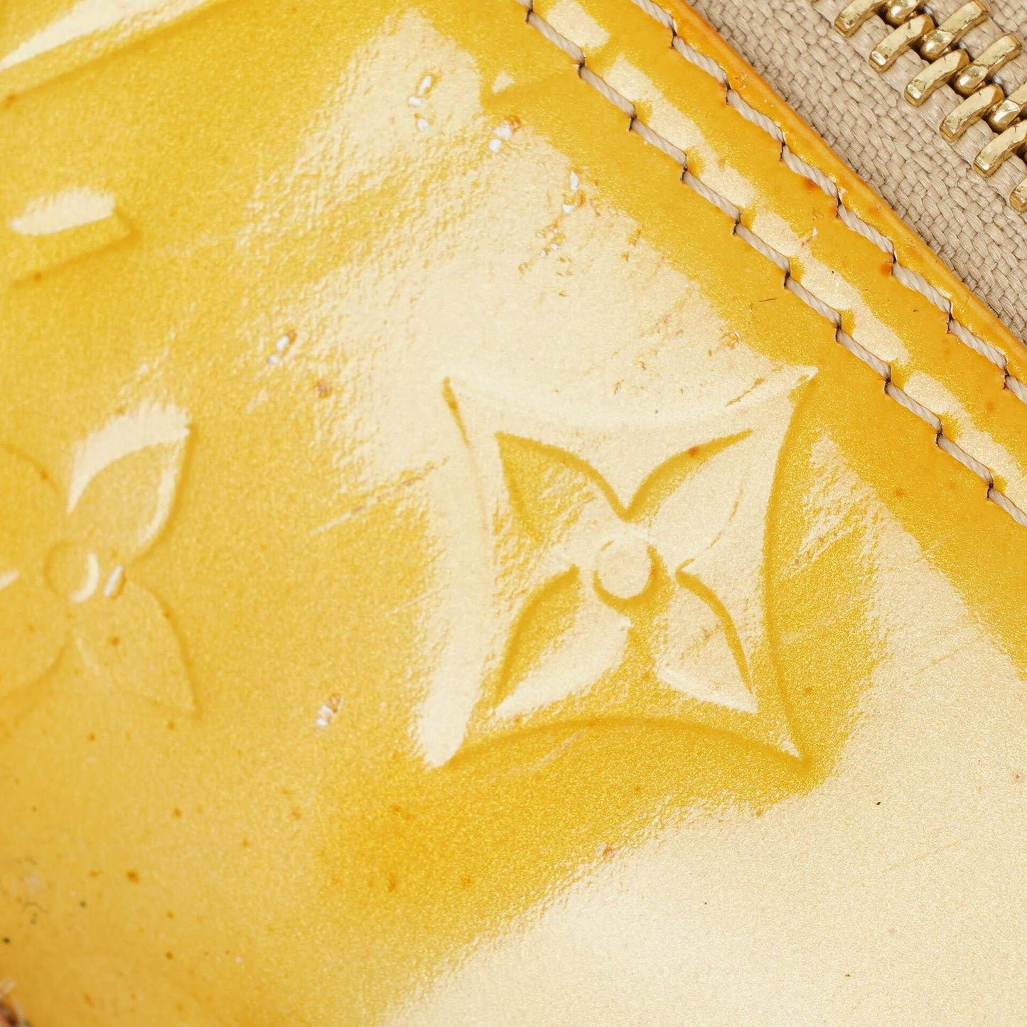 Louis Vuitton Papillon 30 Bedford Yellow Monogram Vernis Leather Bag
