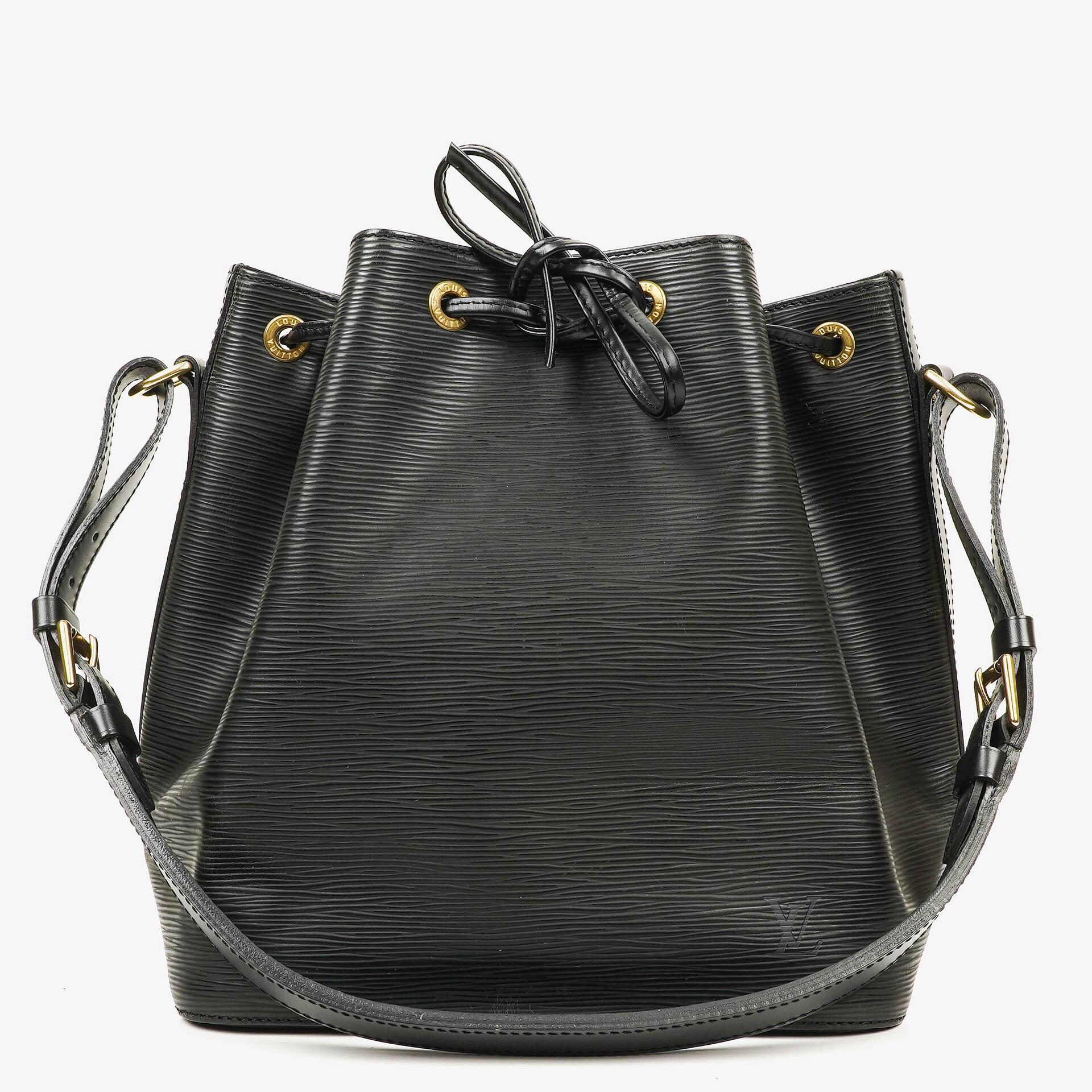 Louis Vuitton Petit Noe Black EPI Leather Shoulder Bag
