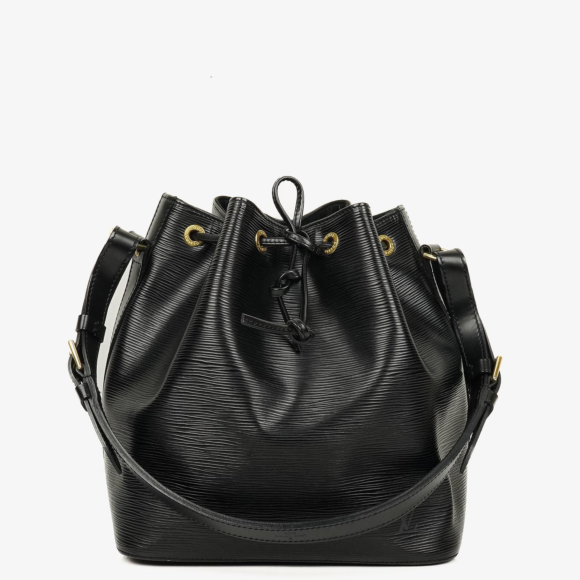 Louis Vuitton Petit Noe Black EPI Leather Shoulder Bag