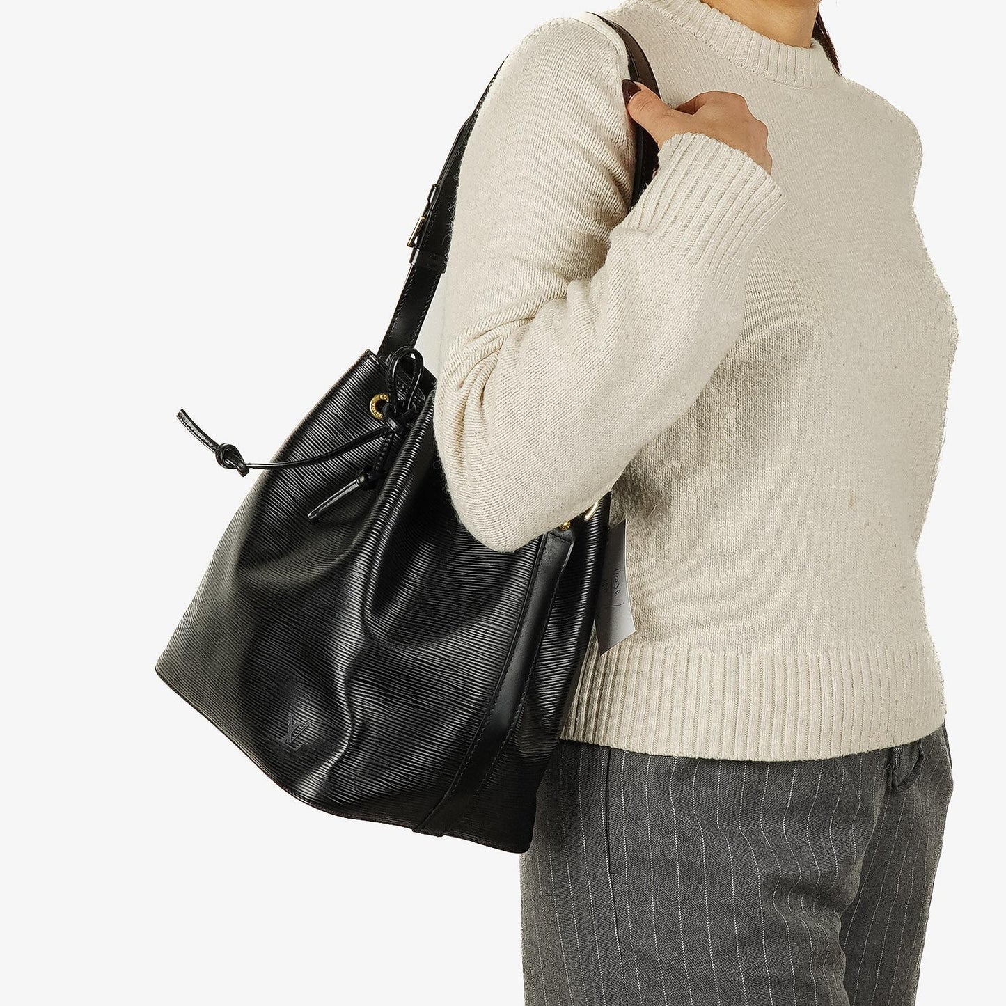 Louis Vuitton Petit Noe Black EPI Leather Shoulder Bag