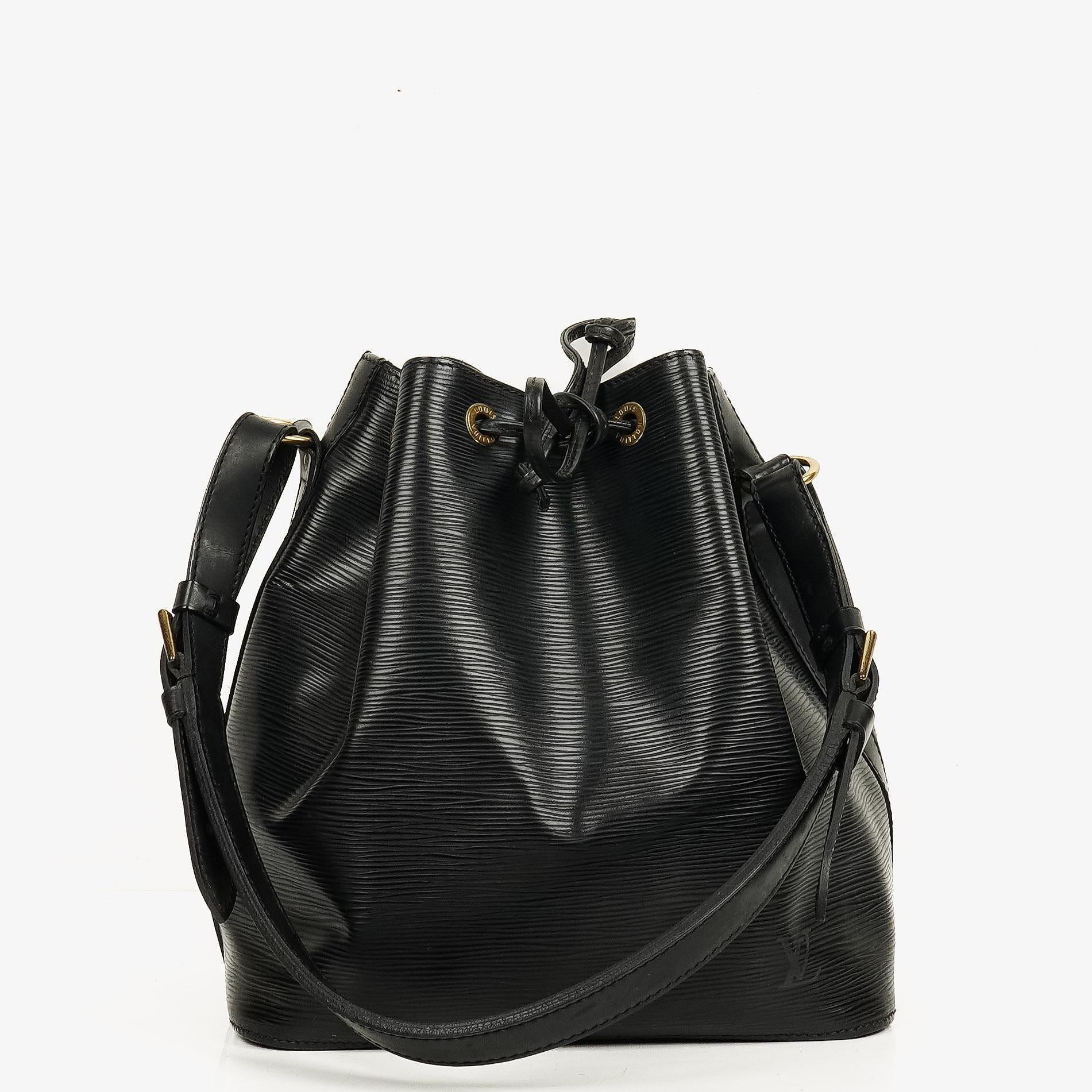 Louis Vuitton Petit Noe Black EPI Leather Shoulder Bag