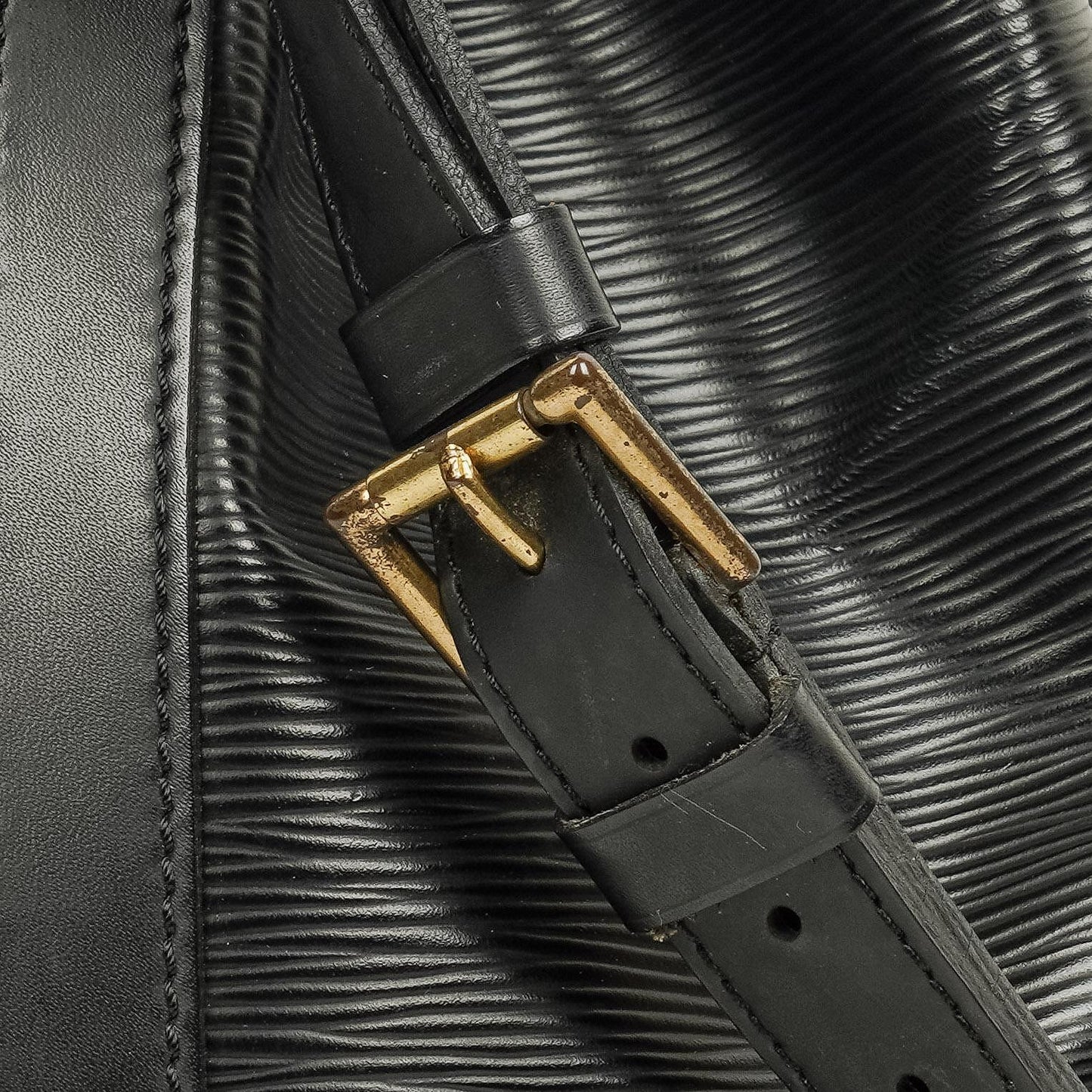Louis Vuitton Petit Noe Black EPI Leather Shoulder Bag