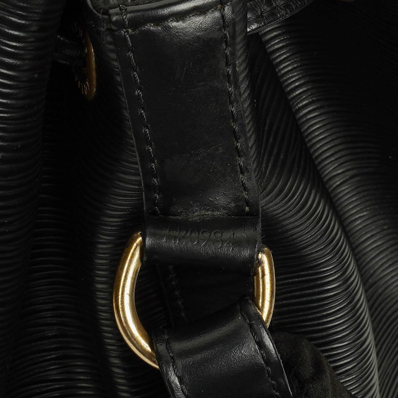 Louis Vuitton Petit Noe Black EPI Leather Shoulder Bag